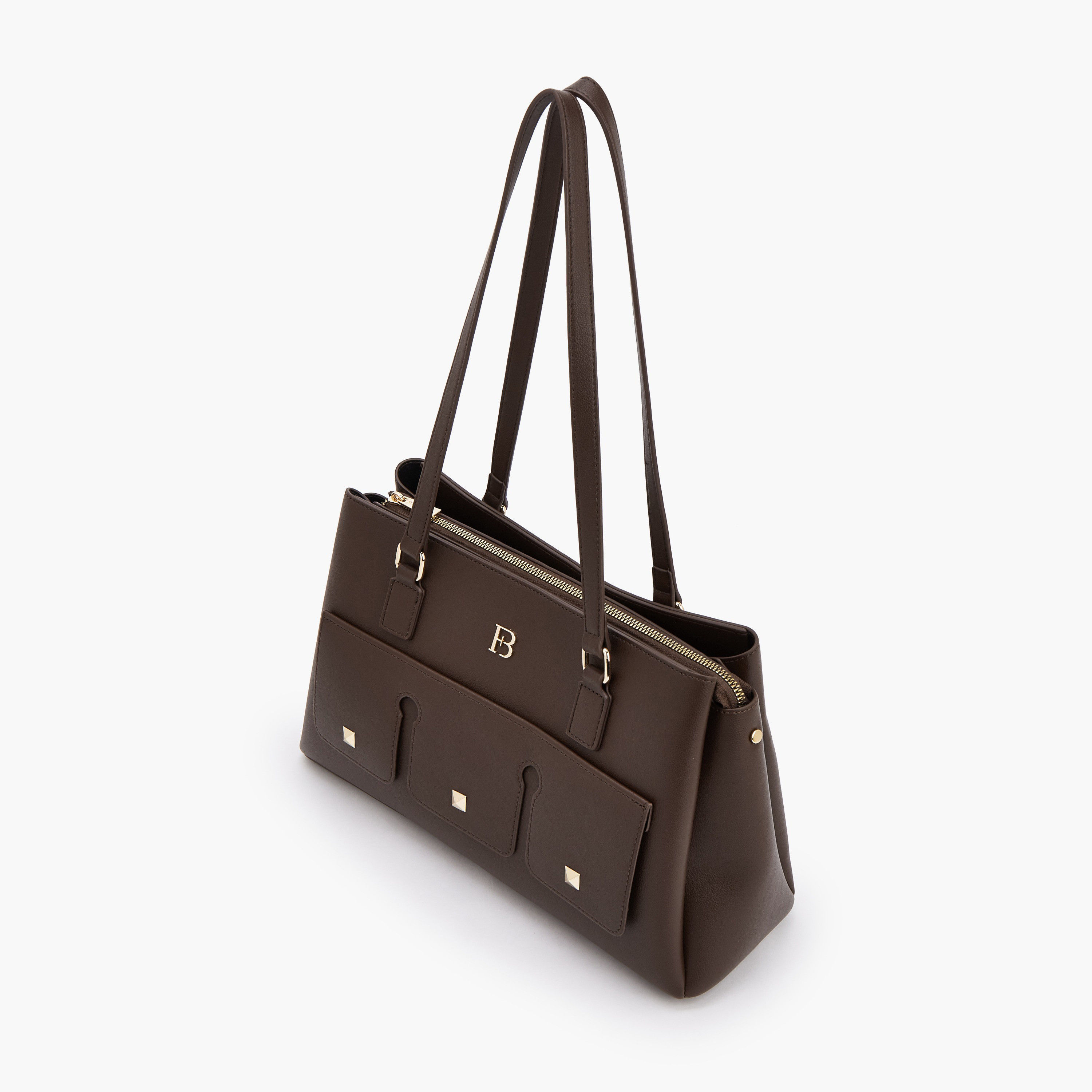 Flora Bella Solid Tote Bag with Double Handle-women-bagsandwallets-handbags-image-5