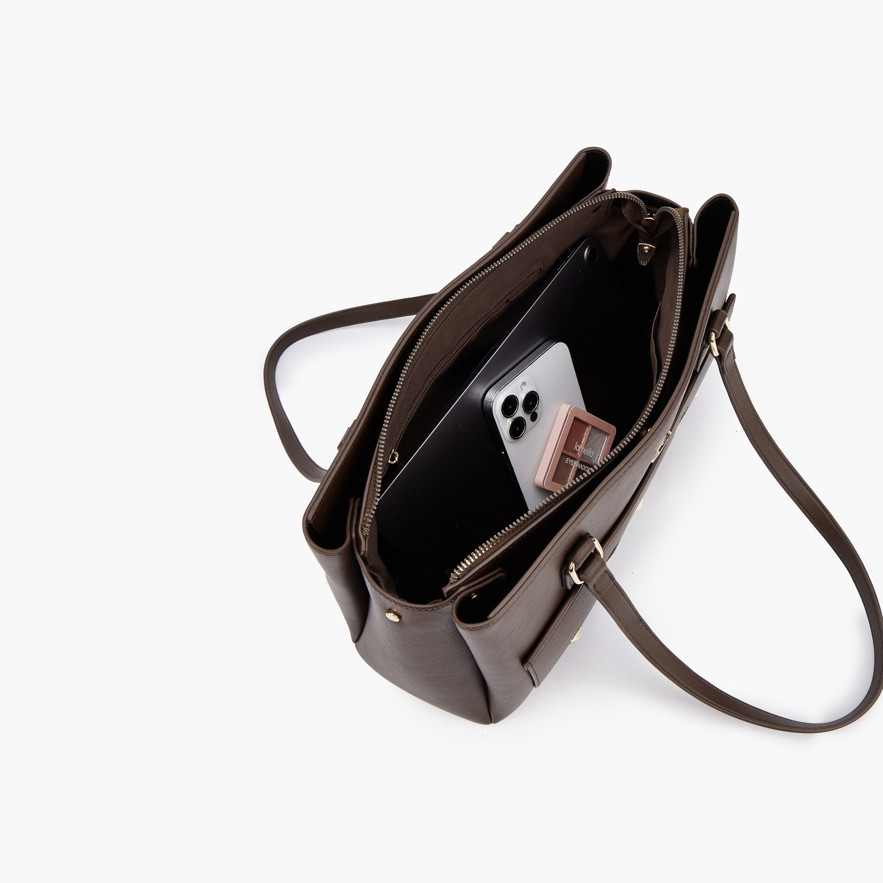 Flora Bella Solid Tote Bag with Double Handle-women-bagsandwallets-handbags-image-7