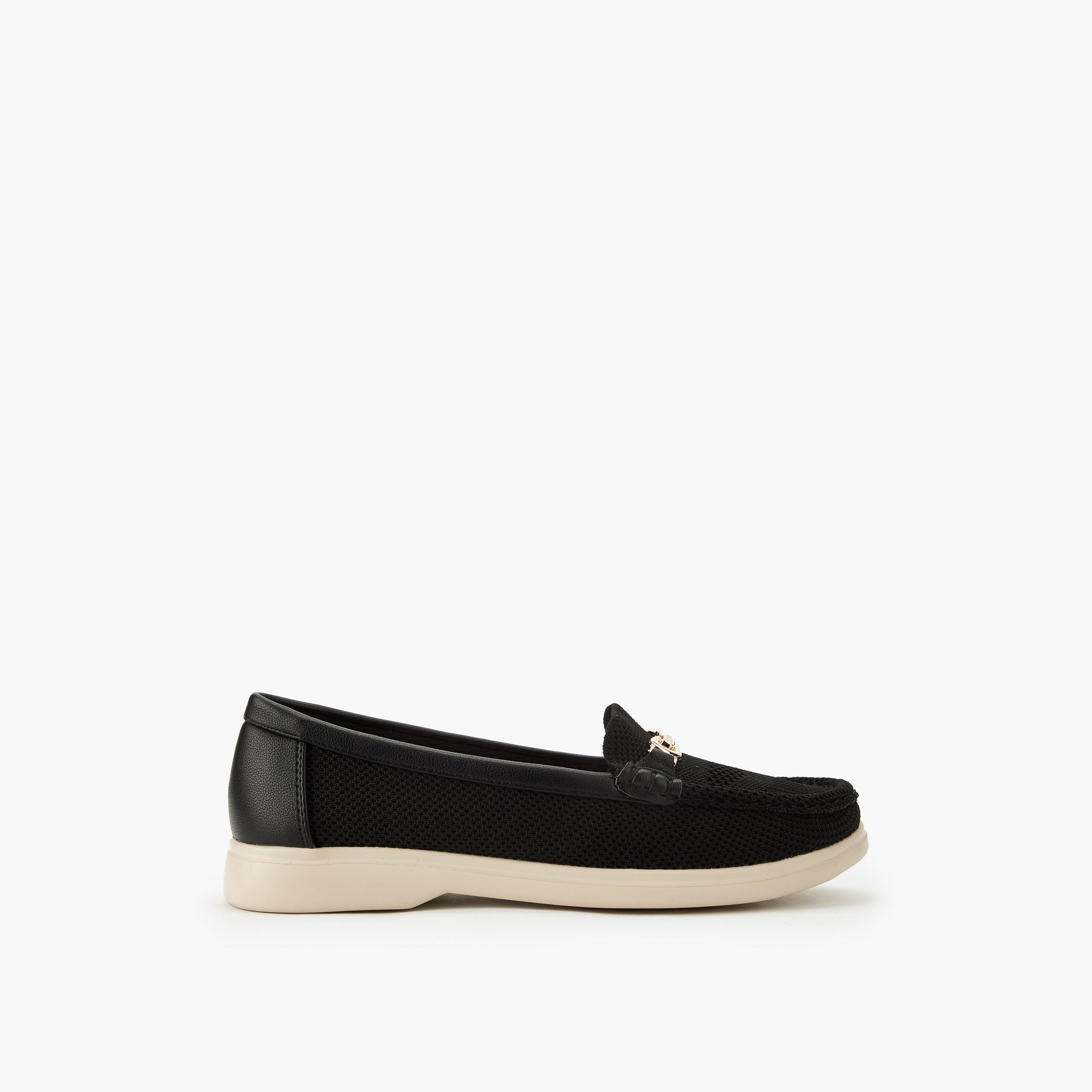 Flora Bella Women Mesh Textured Loafers-women-shoes-flats-loafers-image-3