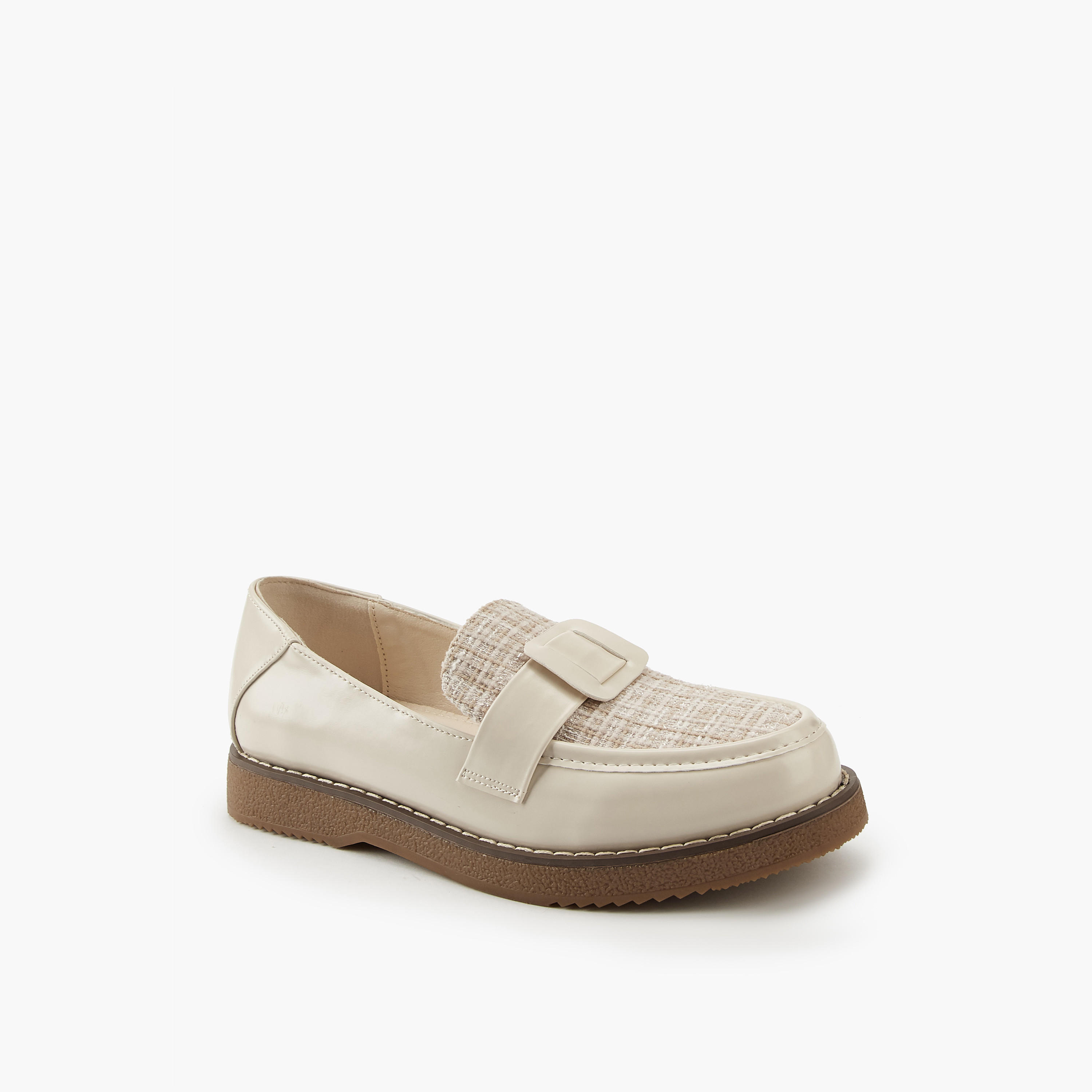 Flora Bella Buckle Accent Slip-On Loafers-women-shoes-loafersandmoccasins-image-3