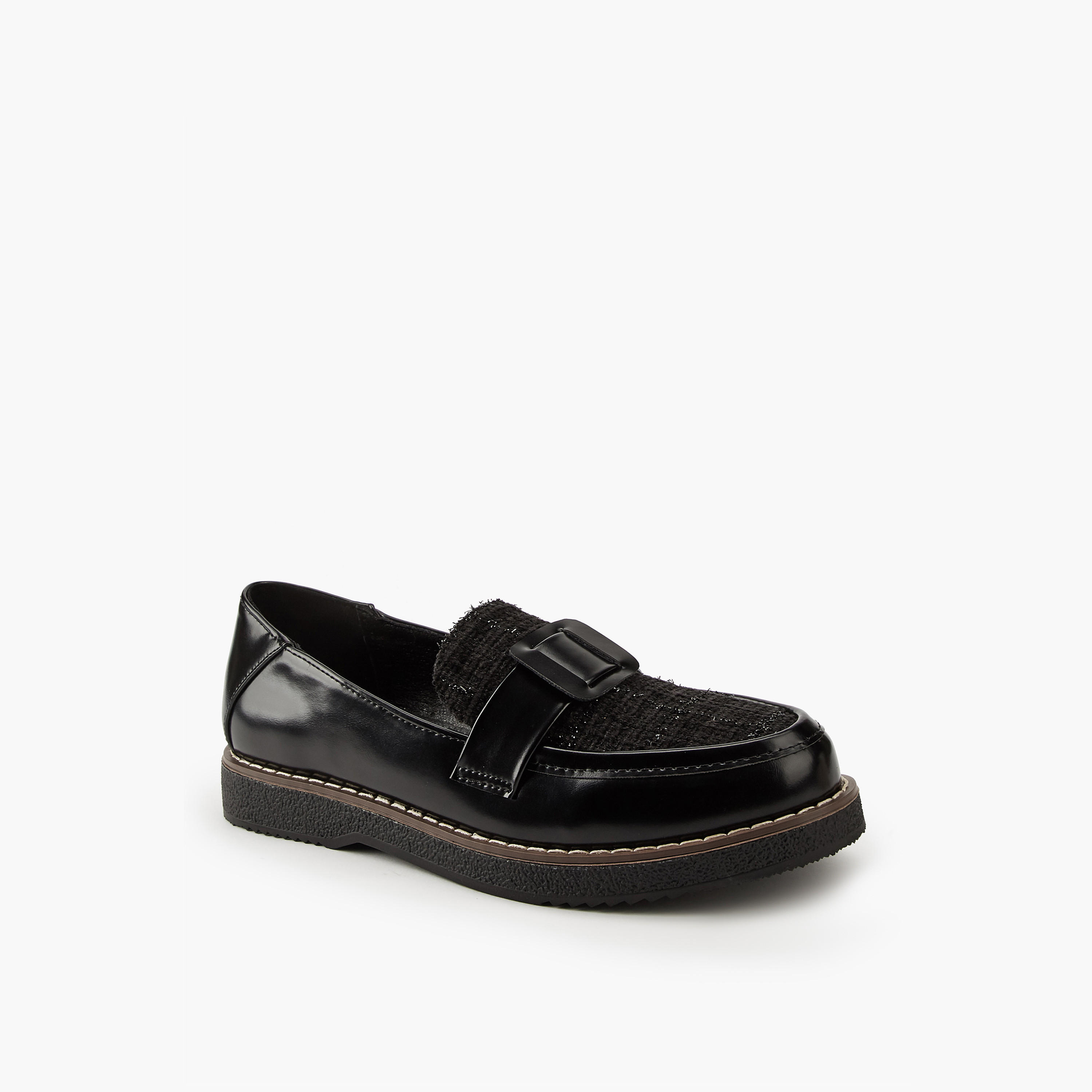 Flora Bella Buckle Accent Slip-On Loafers-women-shoes-loafersandmoccasins-image-3