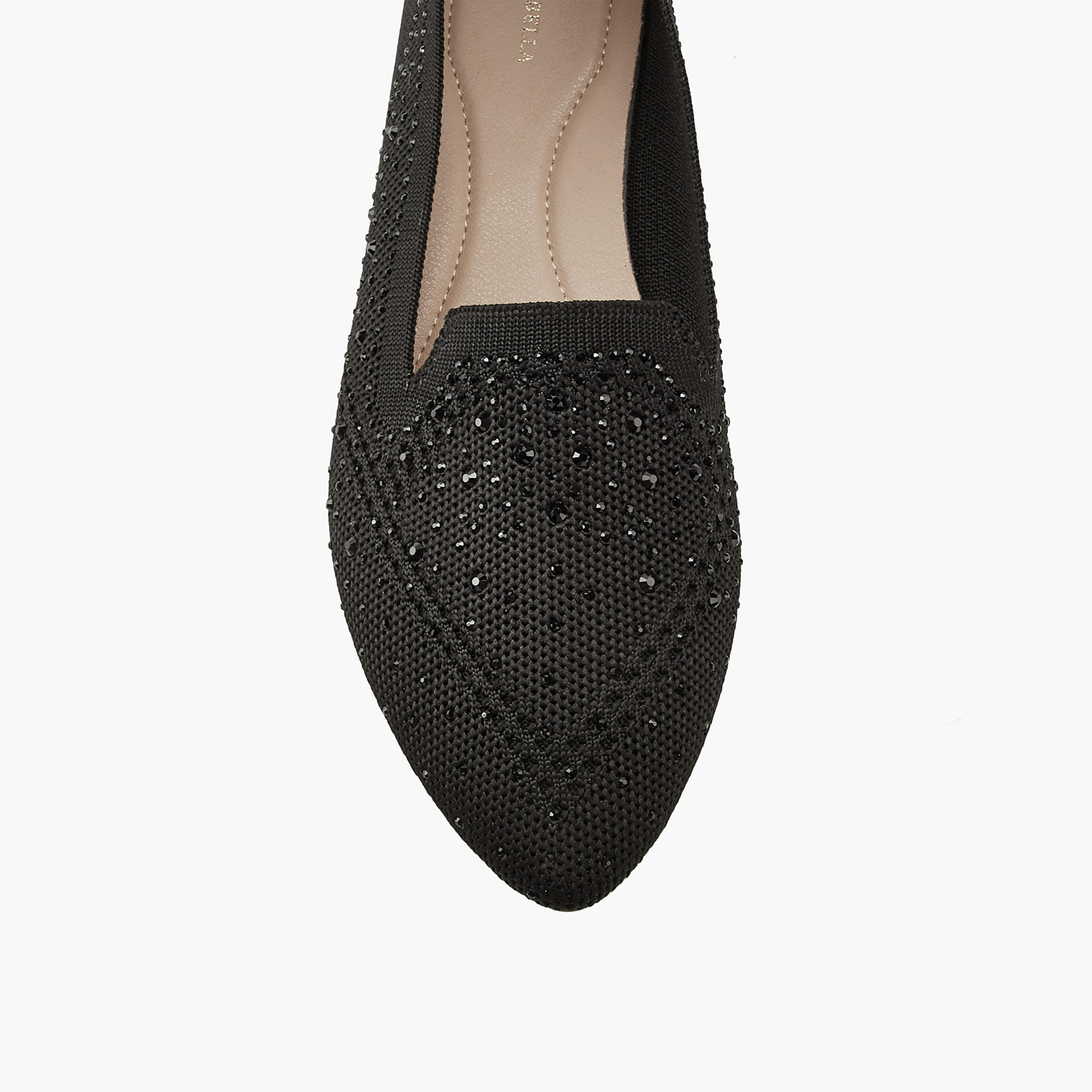 Flora Bella Embellished Slip-On Ballerina Shoes with Pull Tab-women-shoes-ballerinas-image-4