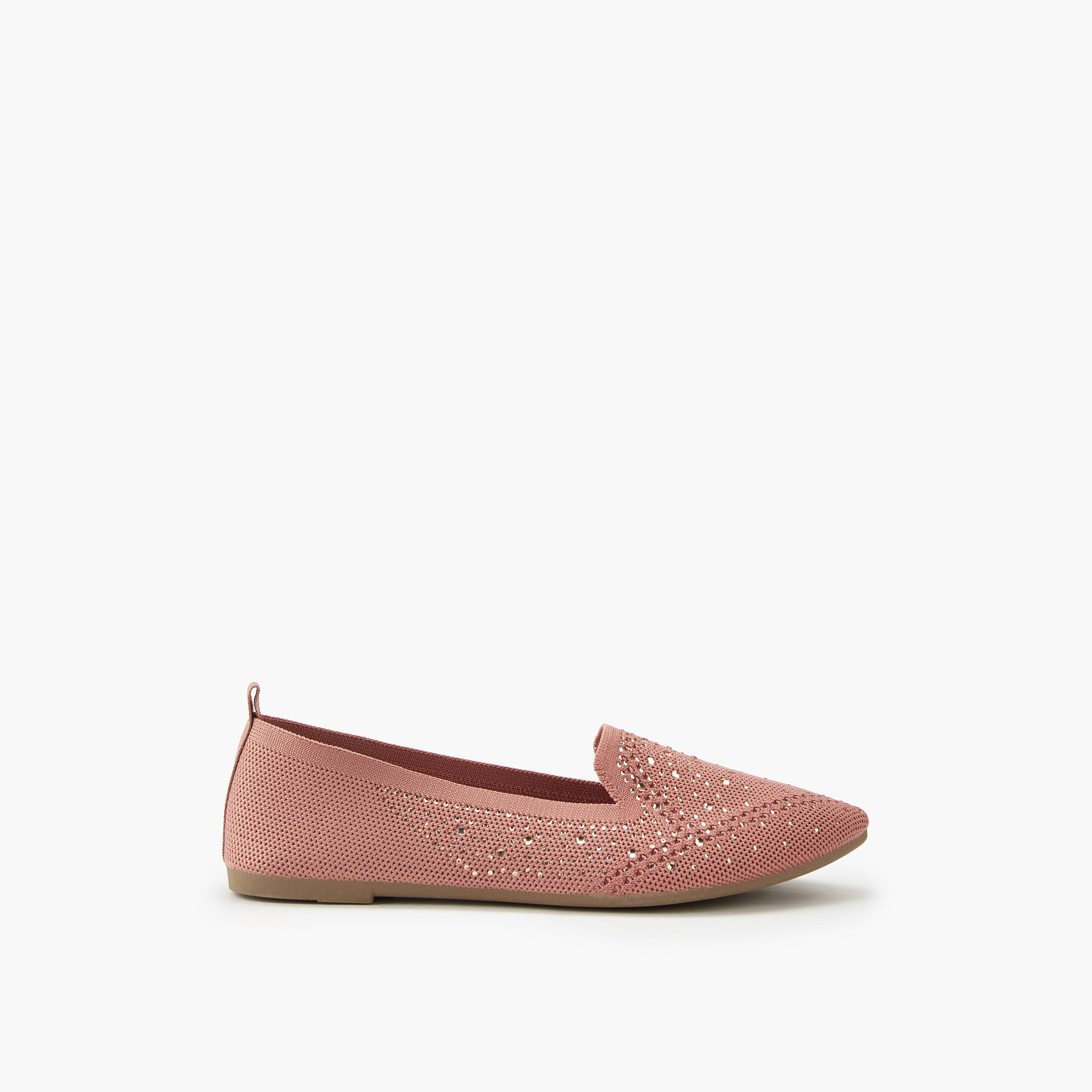 Flora Bella Embellished Slip-On Ballerina Shoes with Pull Tab-women-shoes-ballerinas-image-2