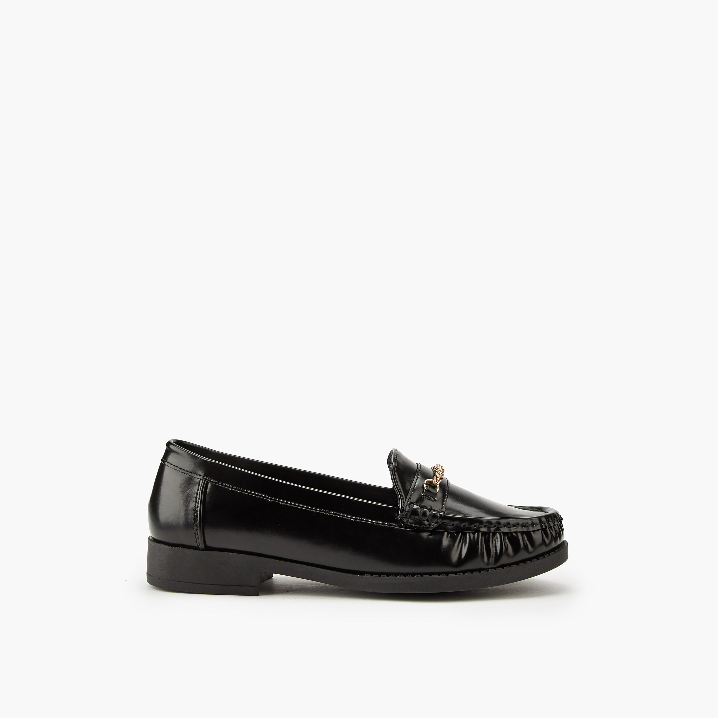 Flora Bella Chain Detail Slip-On Loafers-women-shoes-loafersandmoccasins-image-2