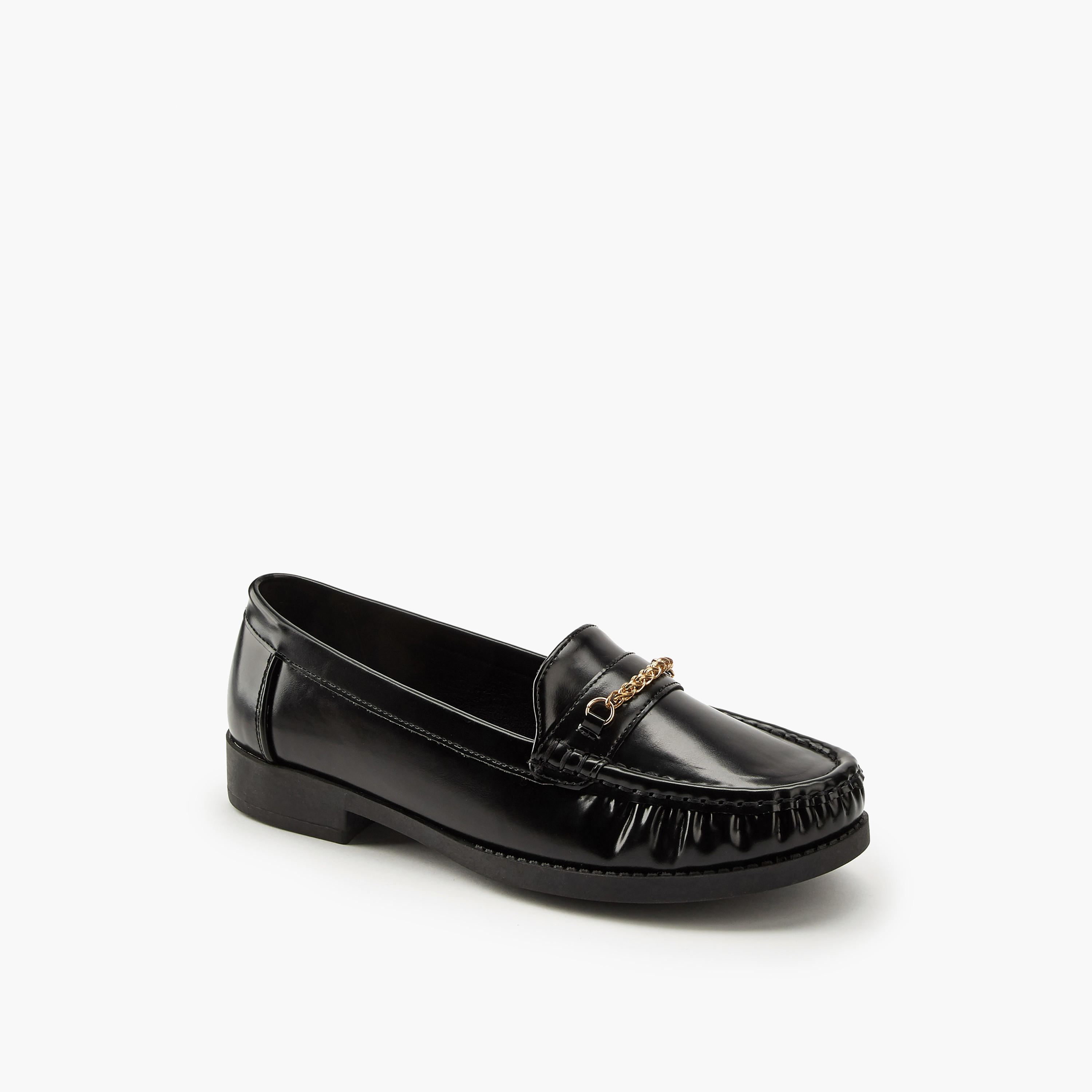 Flora Bella Chain Detail Slip-On Loafers-women-shoes-loafersandmoccasins-image-3