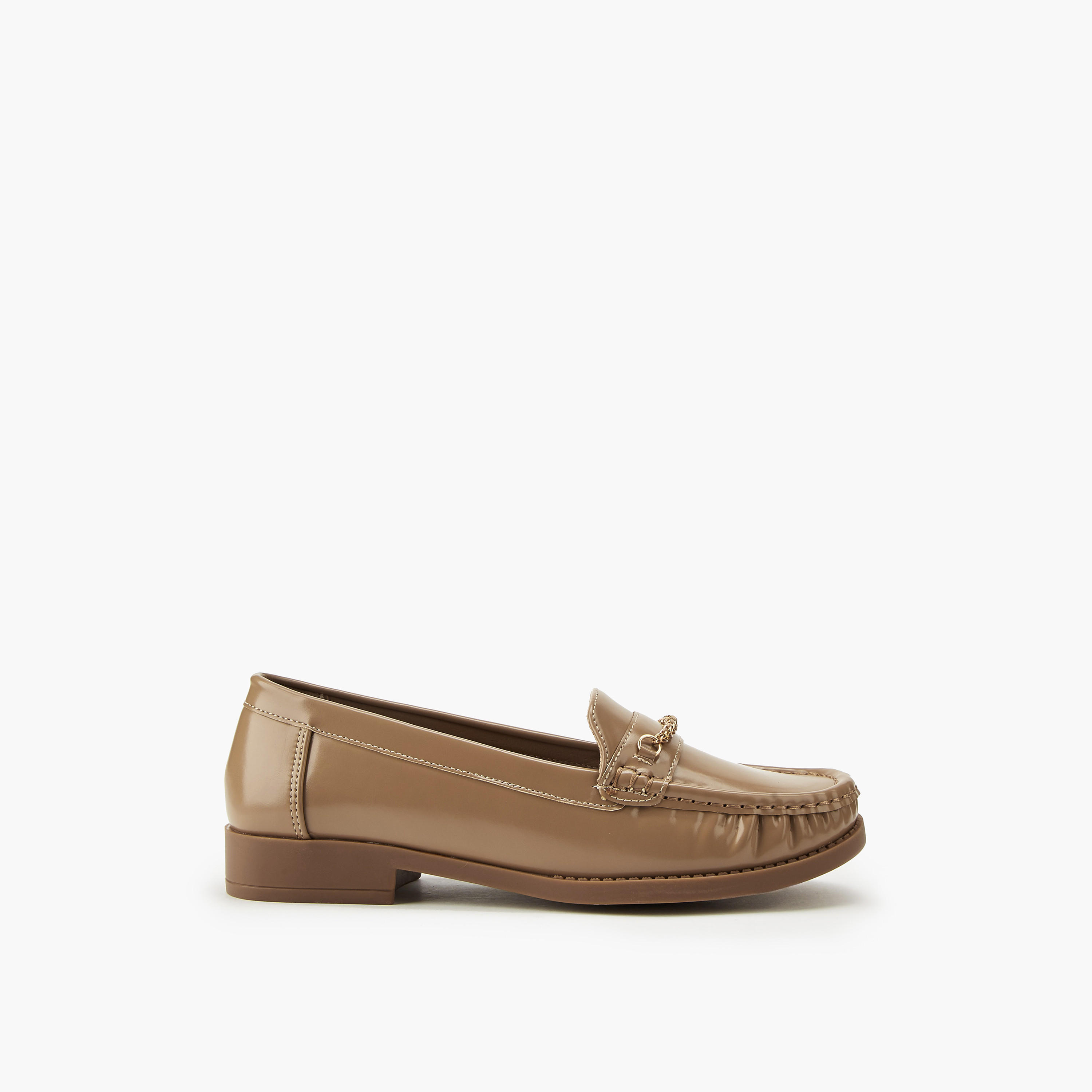 Flora Bella Chain Detail Slip-On Loafers-women-shoes-loafersandmoccasins-image-2
