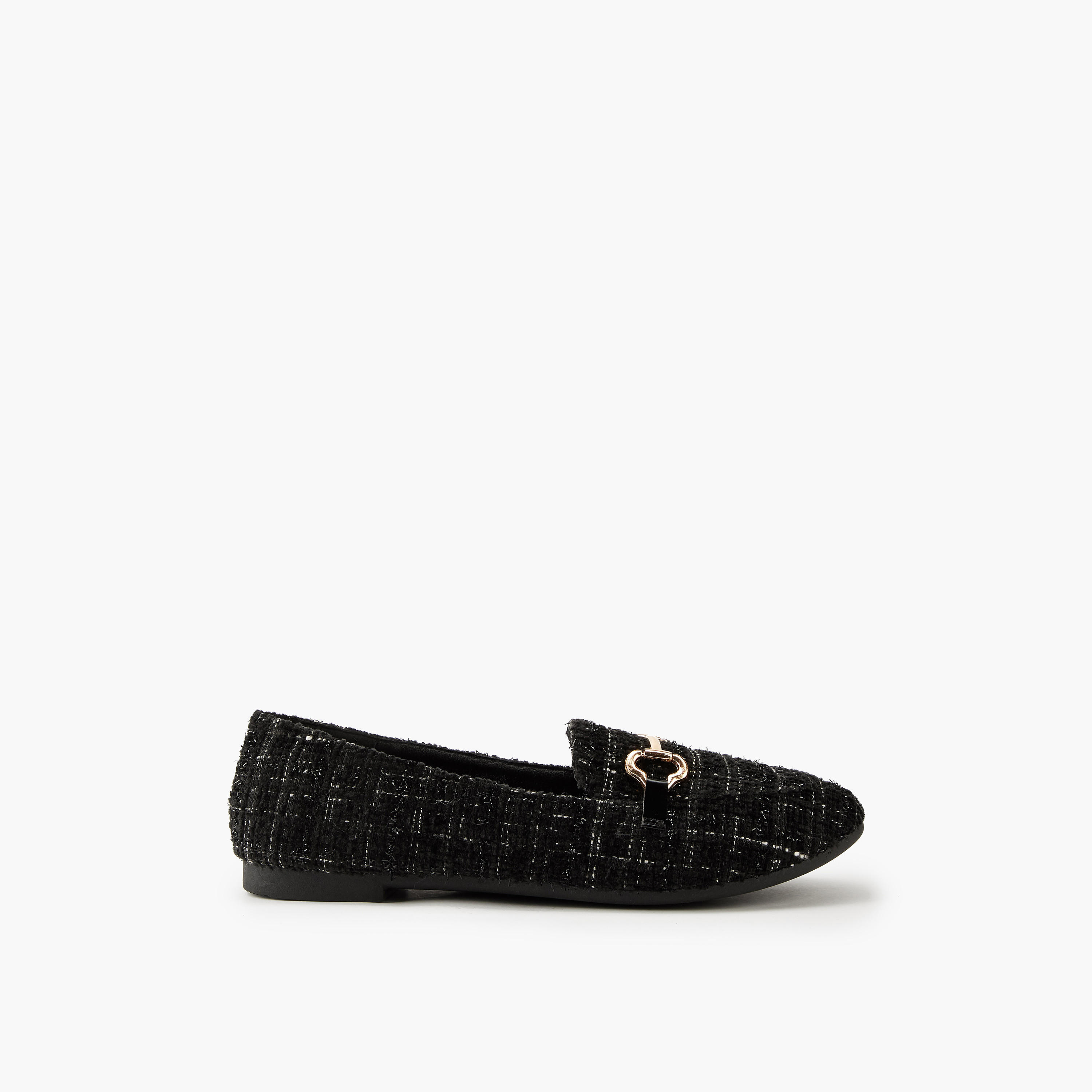 Flora Bella Textured Slip-On Loafers with Metallic Accent-women-shoes-loafersandmoccasins-image-2