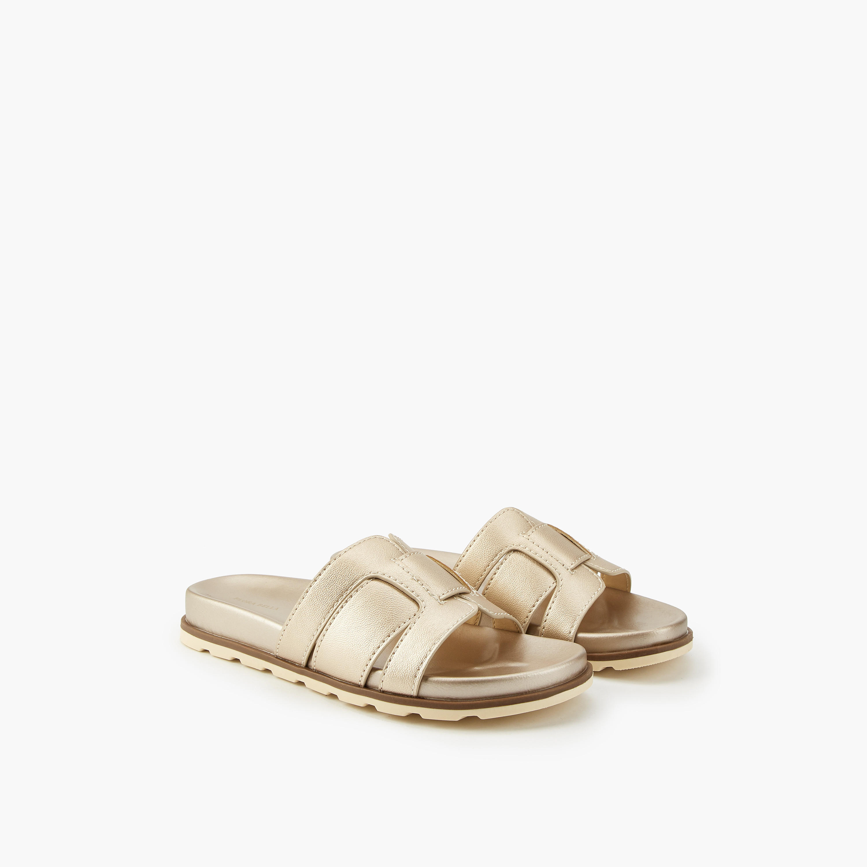 Flora Bella Panelled Slip-On Sandals-women-shoes-flats-sandals-image-1