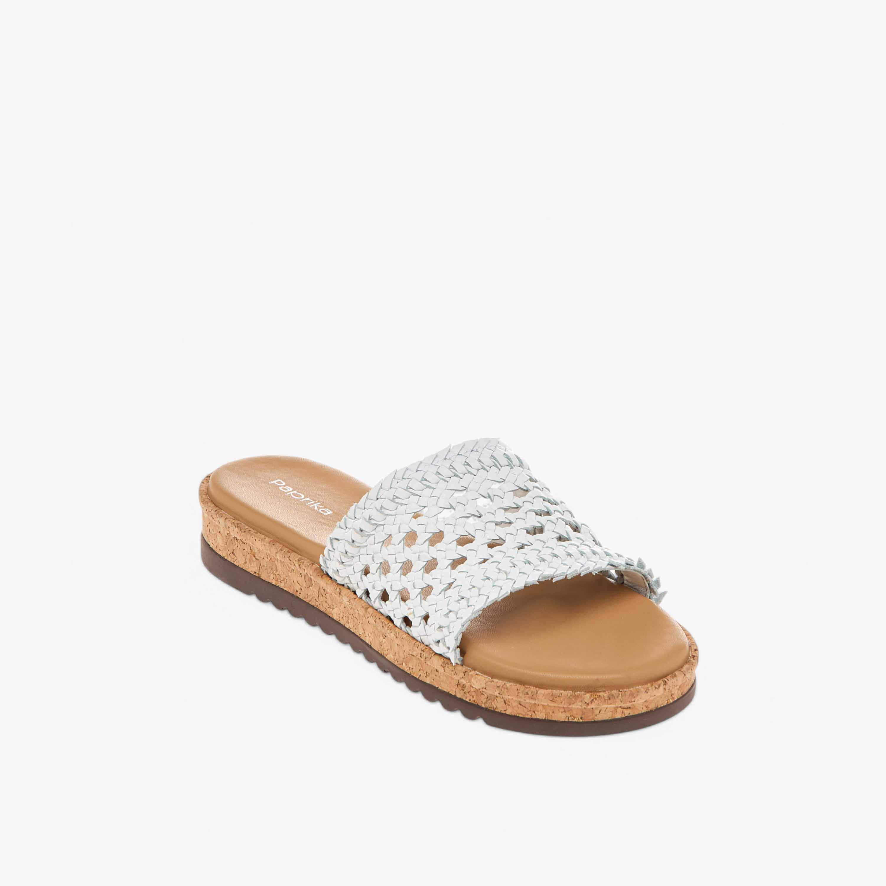 Paprika Braid Textured Slip-On Comfort Sandals-women-shoes-flats-sandals-image-2