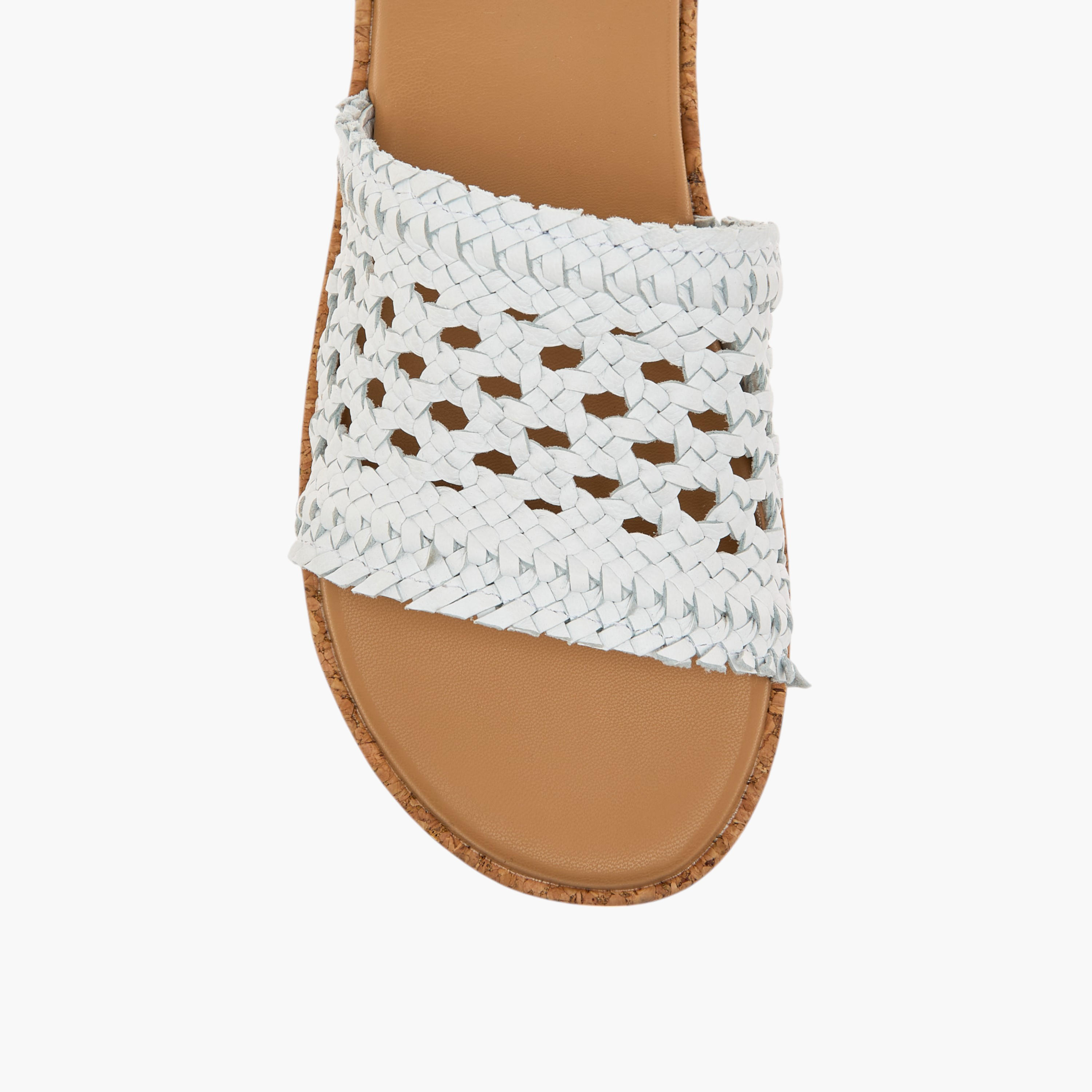 Paprika Braid Textured Slip-On Comfort Sandals-women-shoes-flats-sandals-image-4