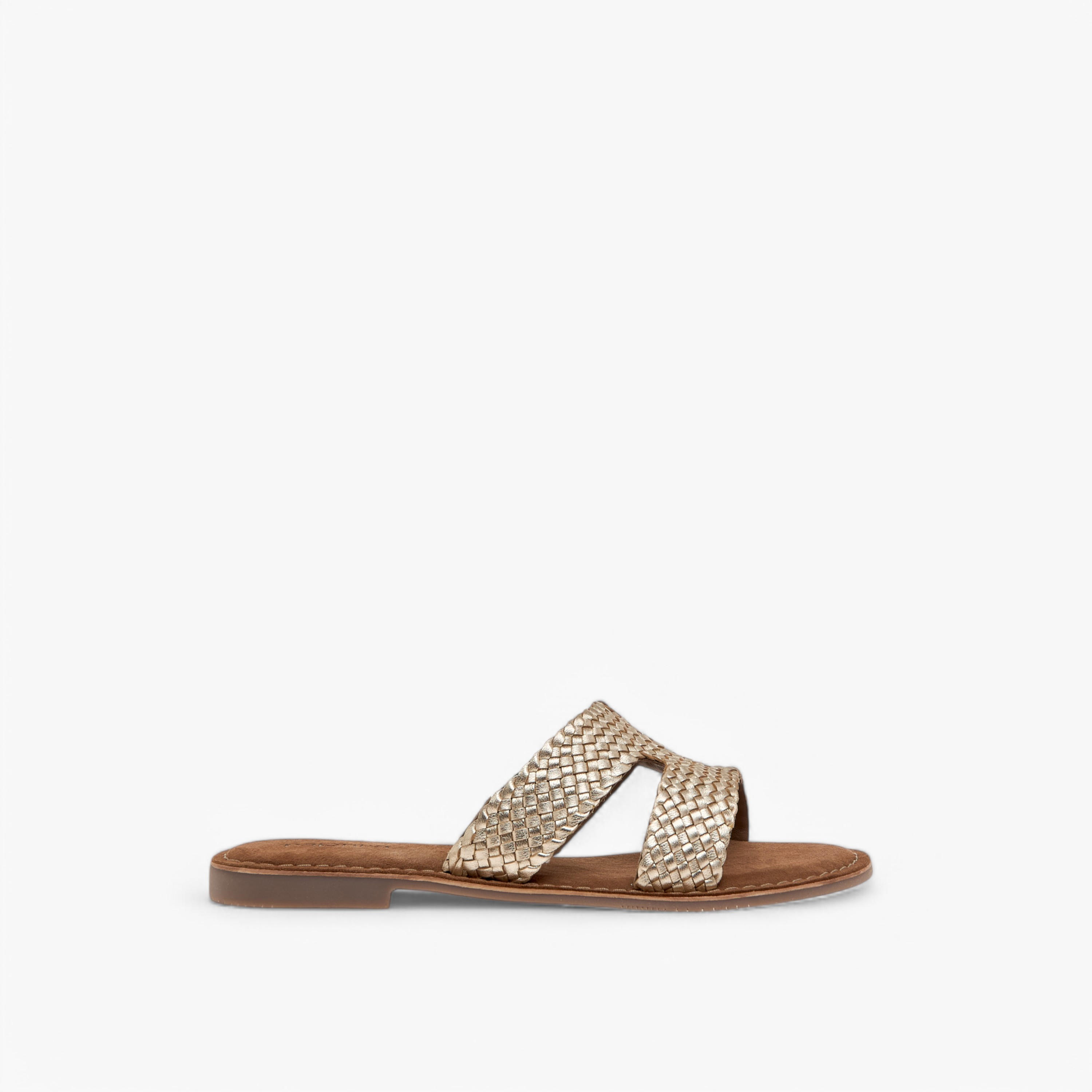 صندل مسطح سهل الارتداء بملمس جلد بارز من بابريكا-women-shoes-flats-sandals-image-3