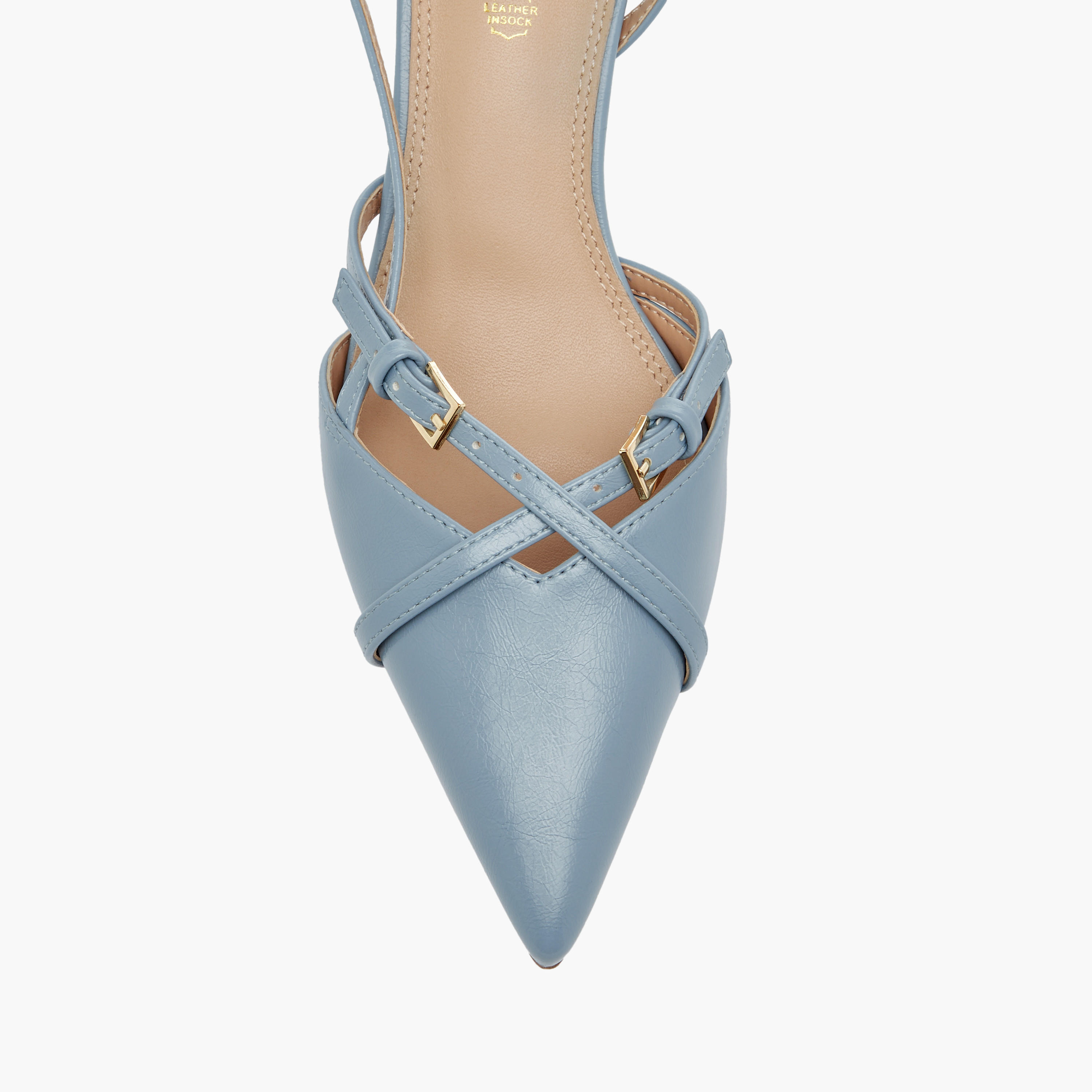 Paprika Cross Strap Slingback Shoes with Buckle Closure and Kitten Heels-women-shoes-sandals-heeled-image-4