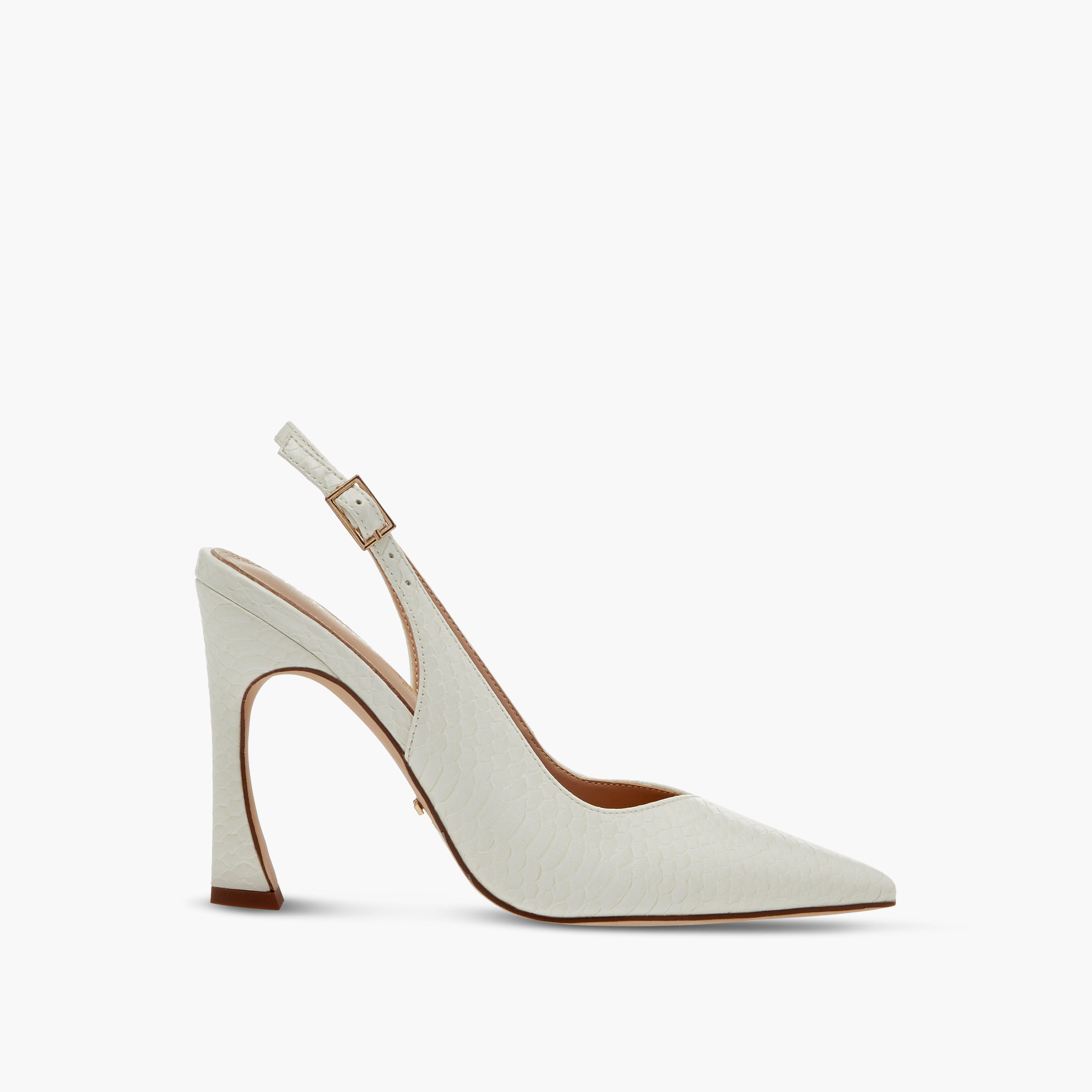 Paprika Pointed Toe Slingback Shoes with Buckle Closure and Stiletto Heels-women-shoes-sandals-heeled-image-3