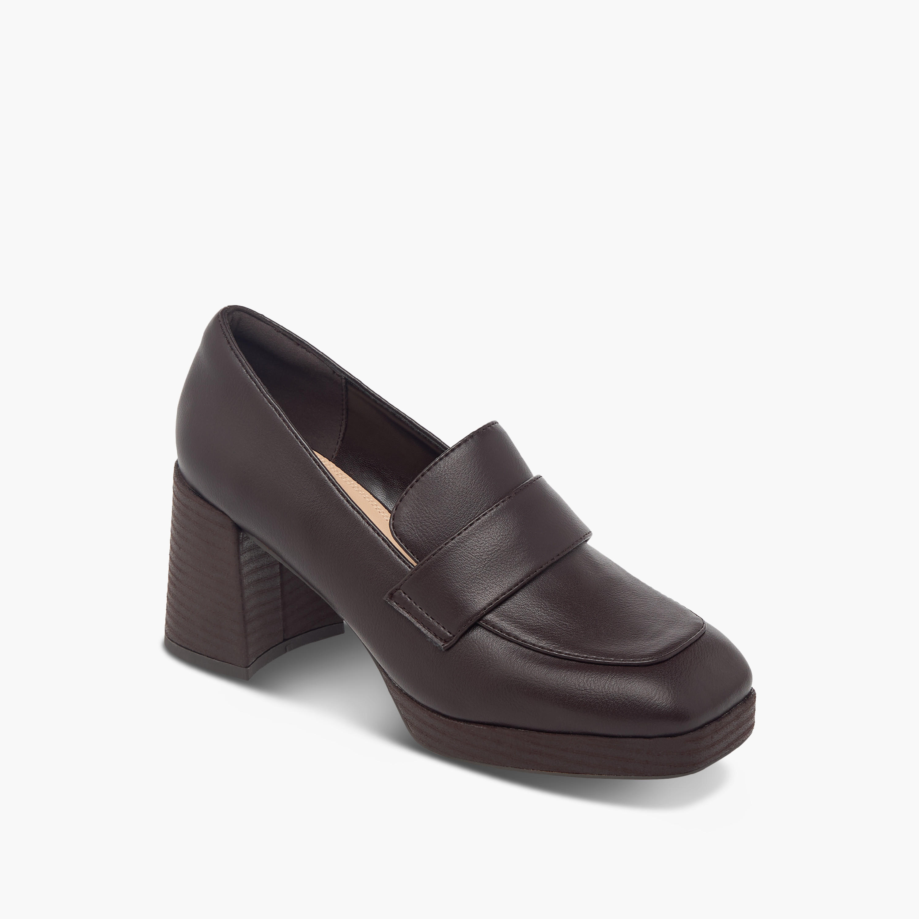 Paprika Solid Slip-On Loafers with Block Heels-women-shoes-loafersandmoccasins-image-2