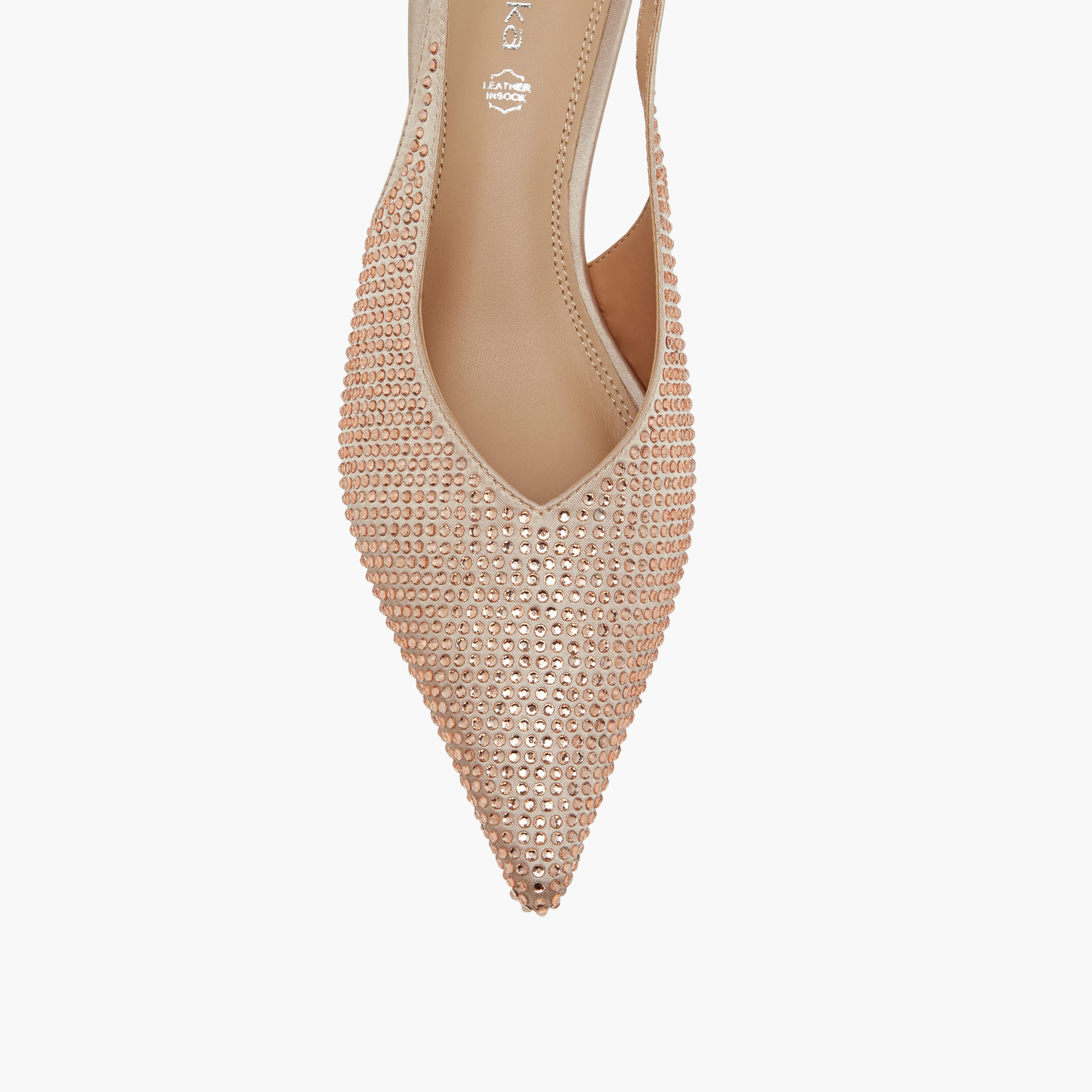 Paprika Embellished Pointed Toe Slingback Shoes with Kitten Heels-women-shoes-sandals-heeled-image-4