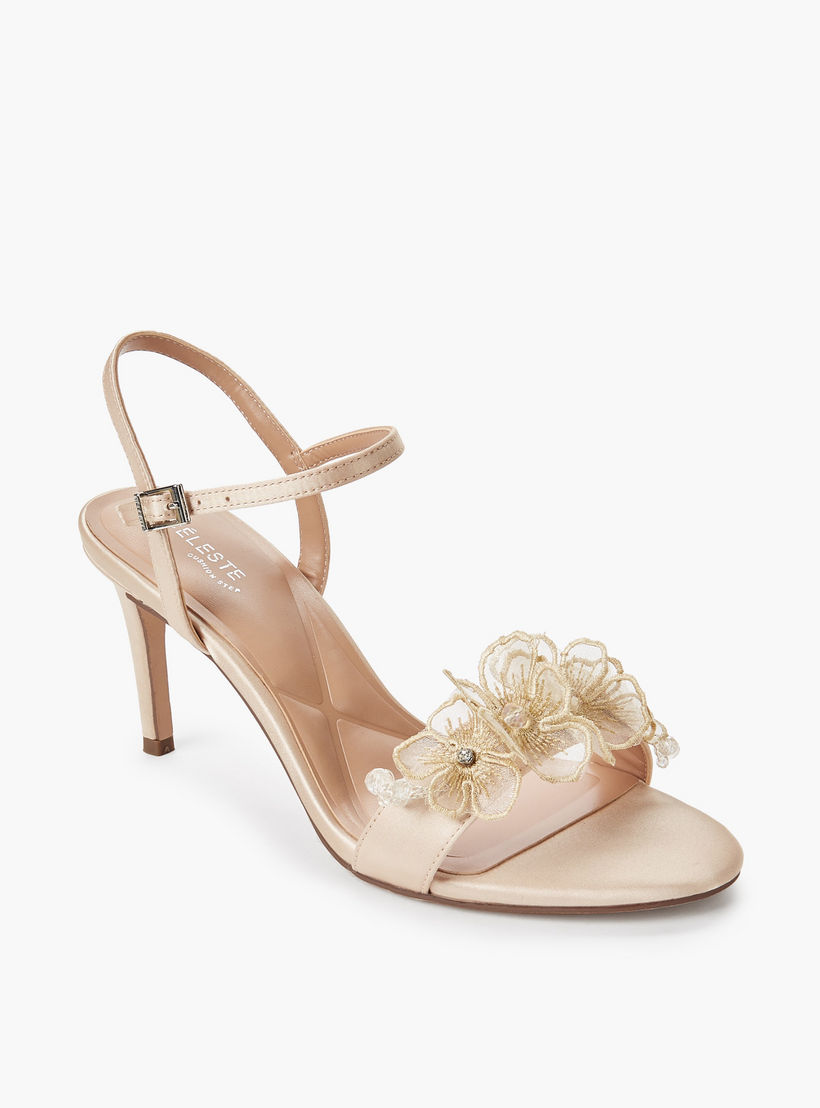 Celeste Women Floral Embellished Stiletto Heel Sandals-women-shoes-sandals-heeled-image-2