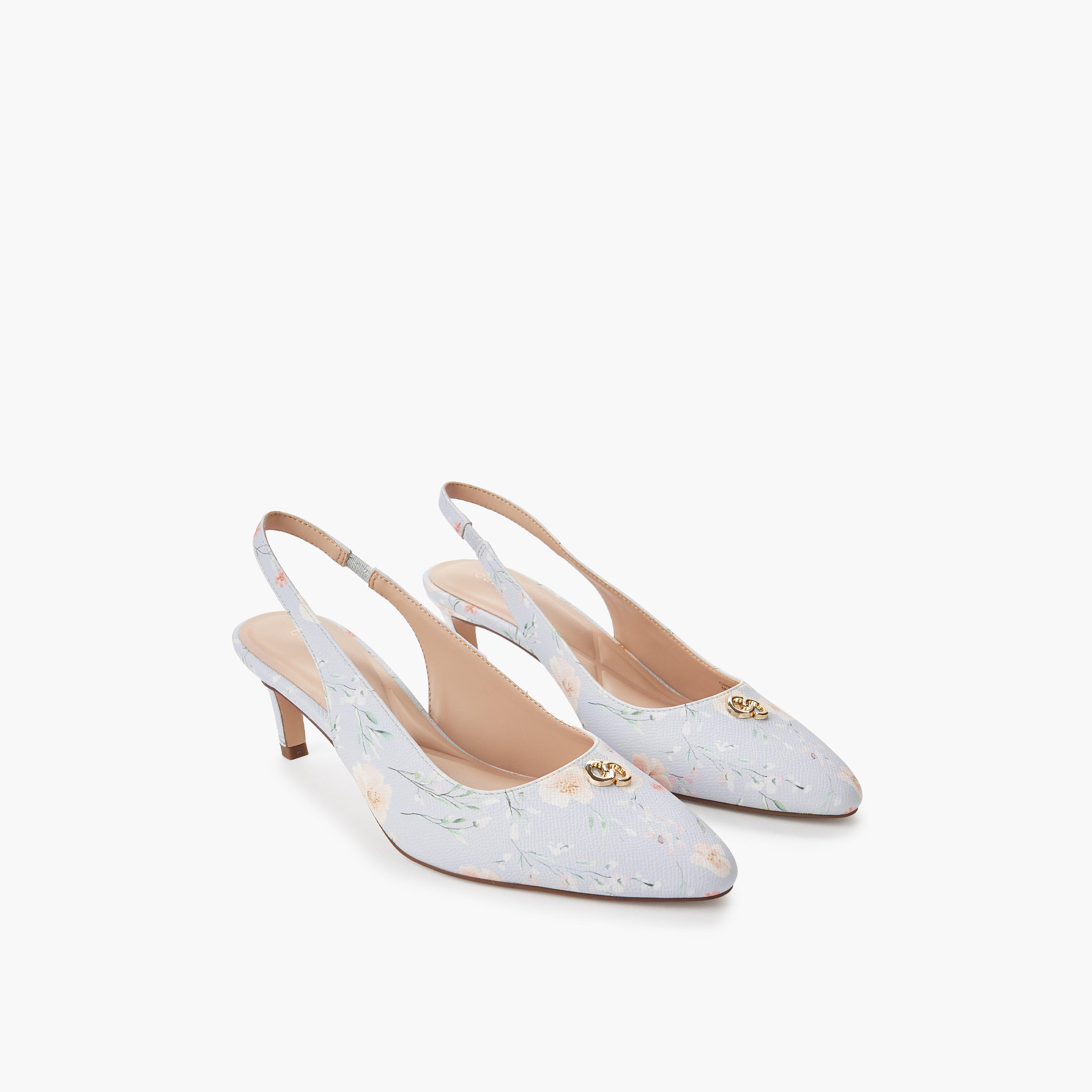 Celeste Women Floral Print Slingback Shoes-women-shoes-heels-image-1