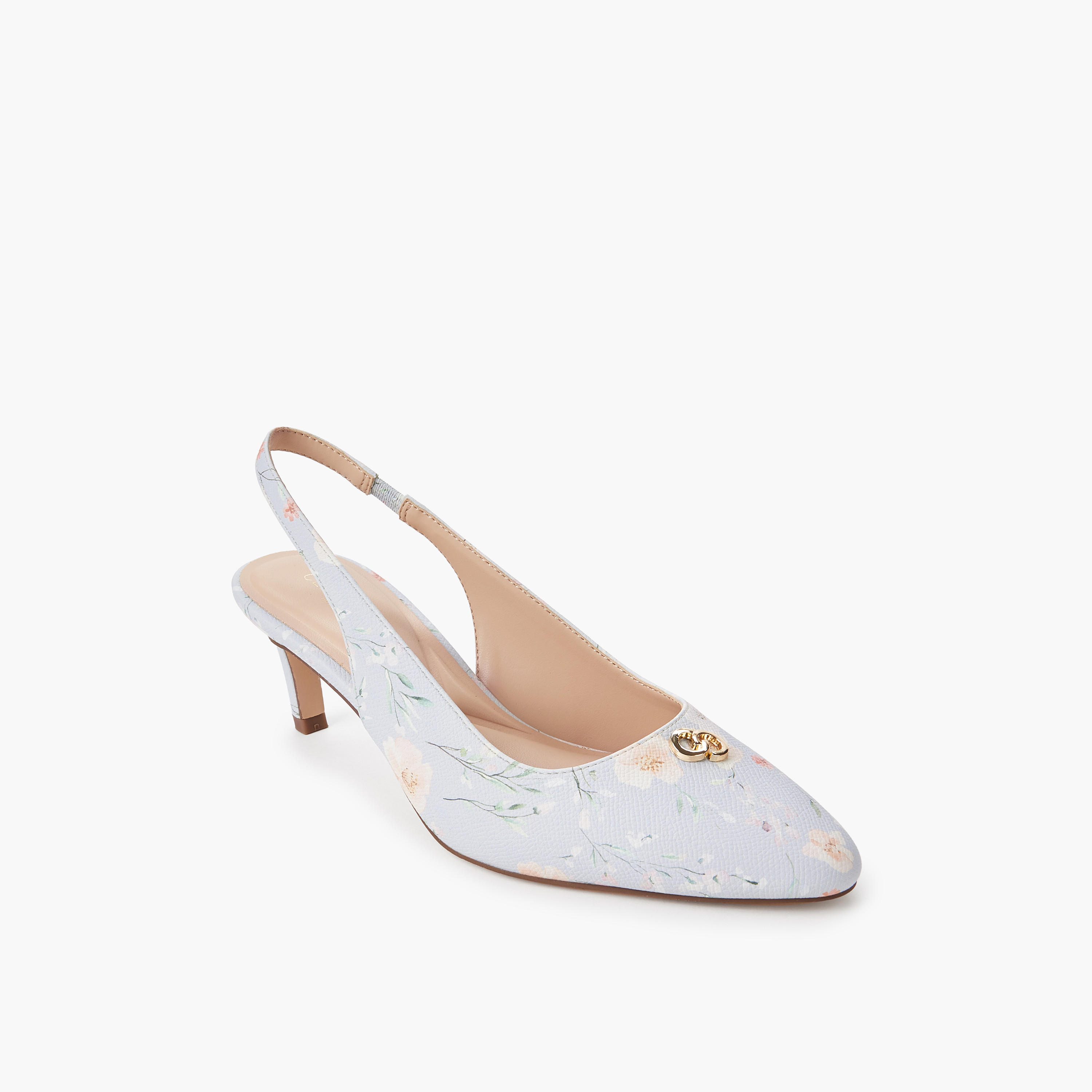 Celeste Women Floral Print Slingback Shoes-women-shoes-heels-image-2