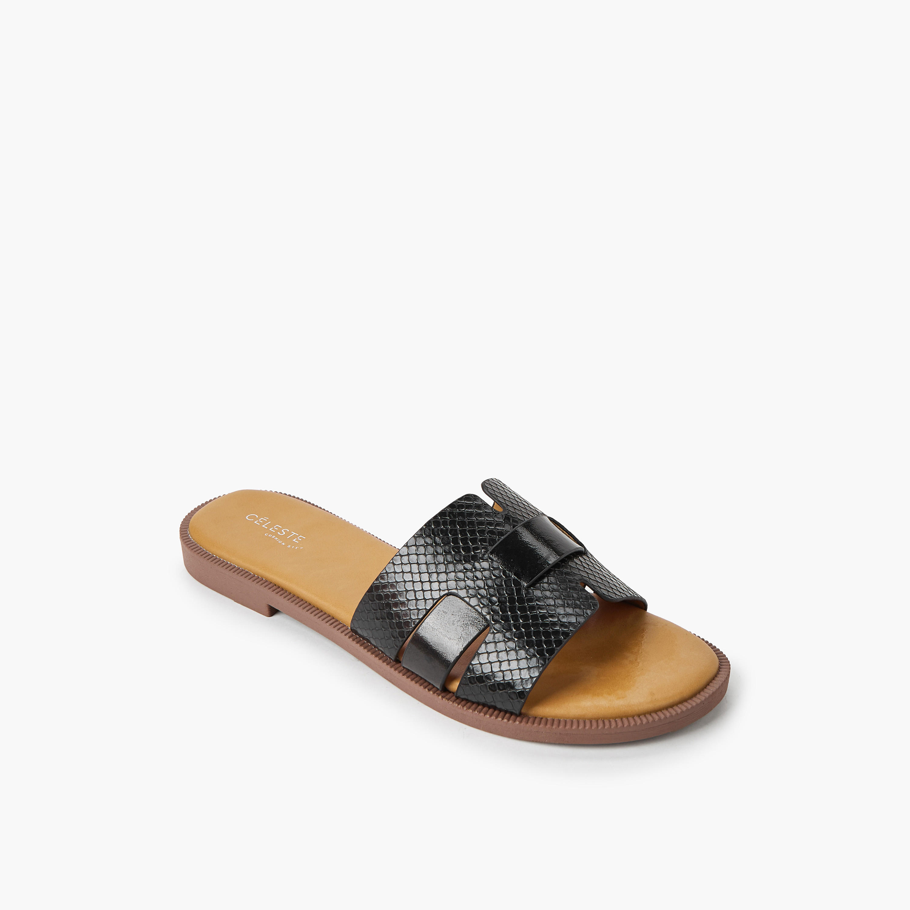 Celeste Women Textured Flat Sandals-women-shoes-flats-sandals-image-2
