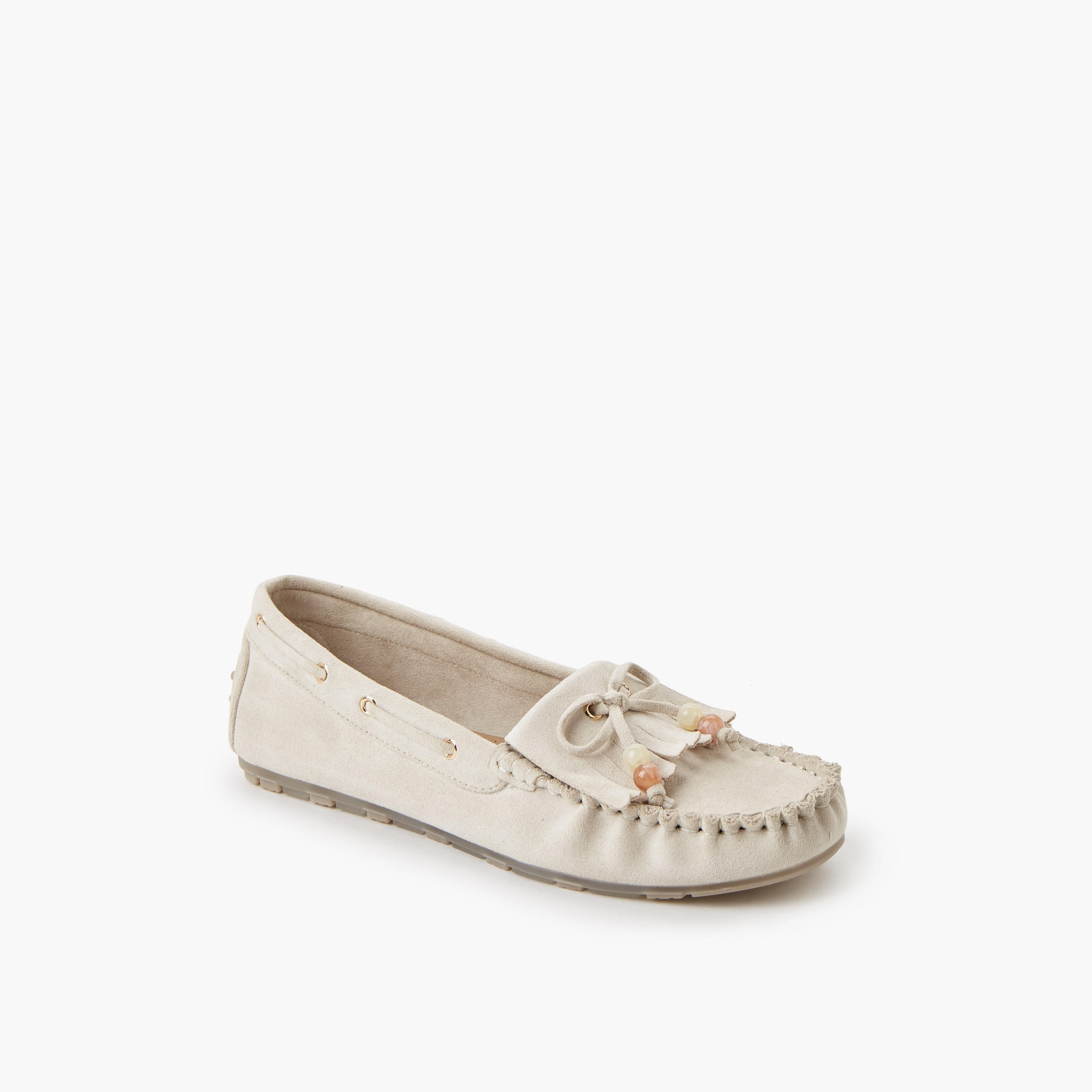 حذاء موكاسين بارز الملمس للنساء من لو كونفورت-women-shoes-loafersandmoccasins-image-2