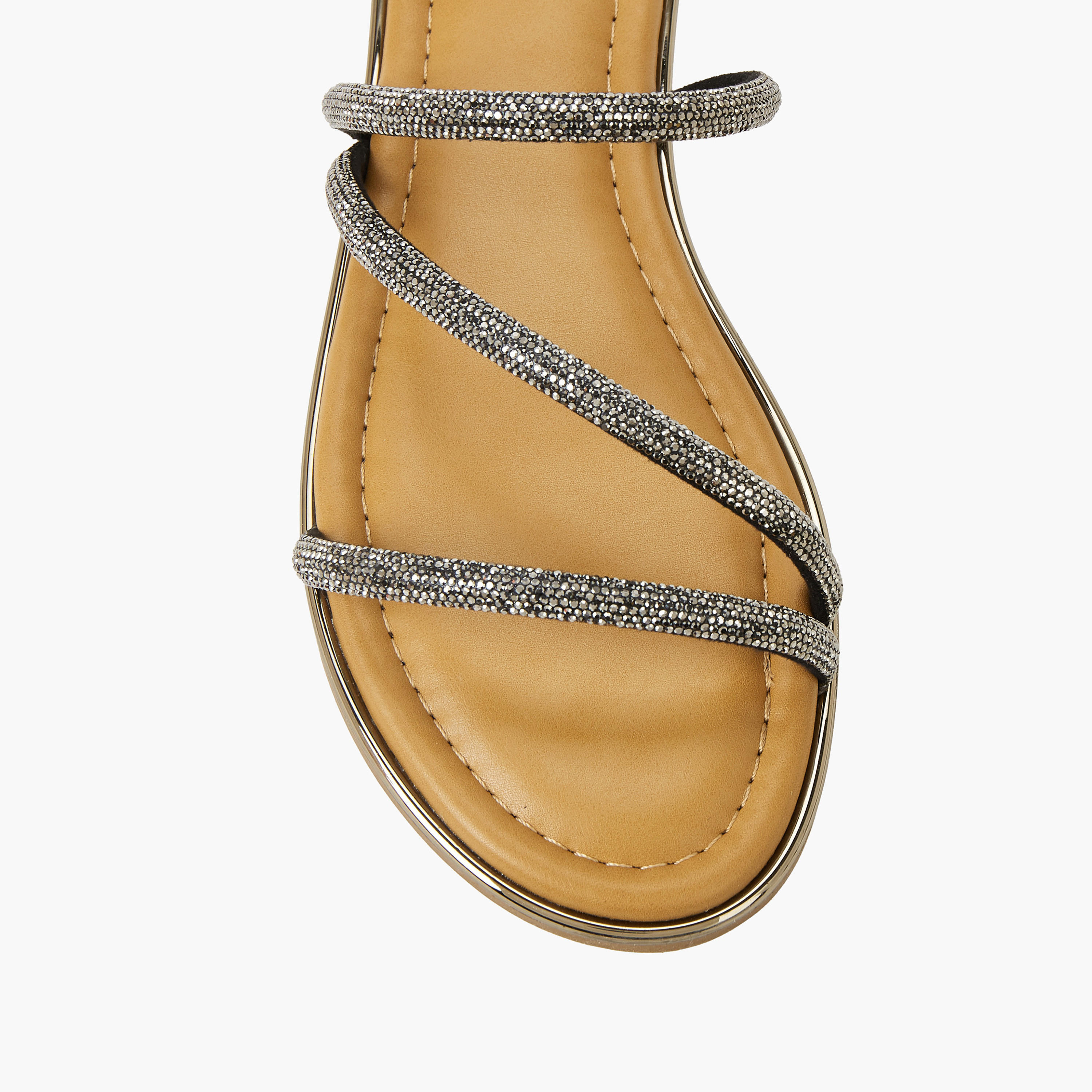 Celeste Women Stone Embellished Flat Sandals-women-shoes-flats-sandals-image-5