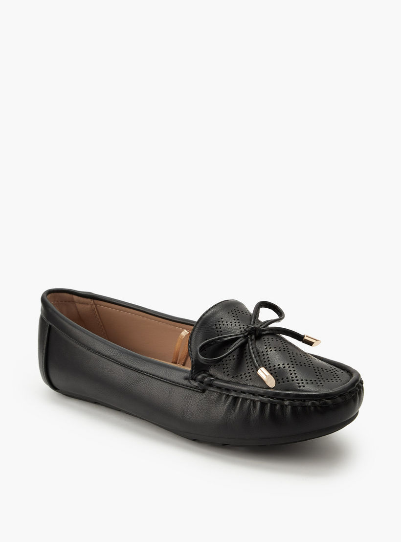Le Confort Women Perforated Design Slip-On Loafers-women-shoes-loafersandmoccasins-image-2