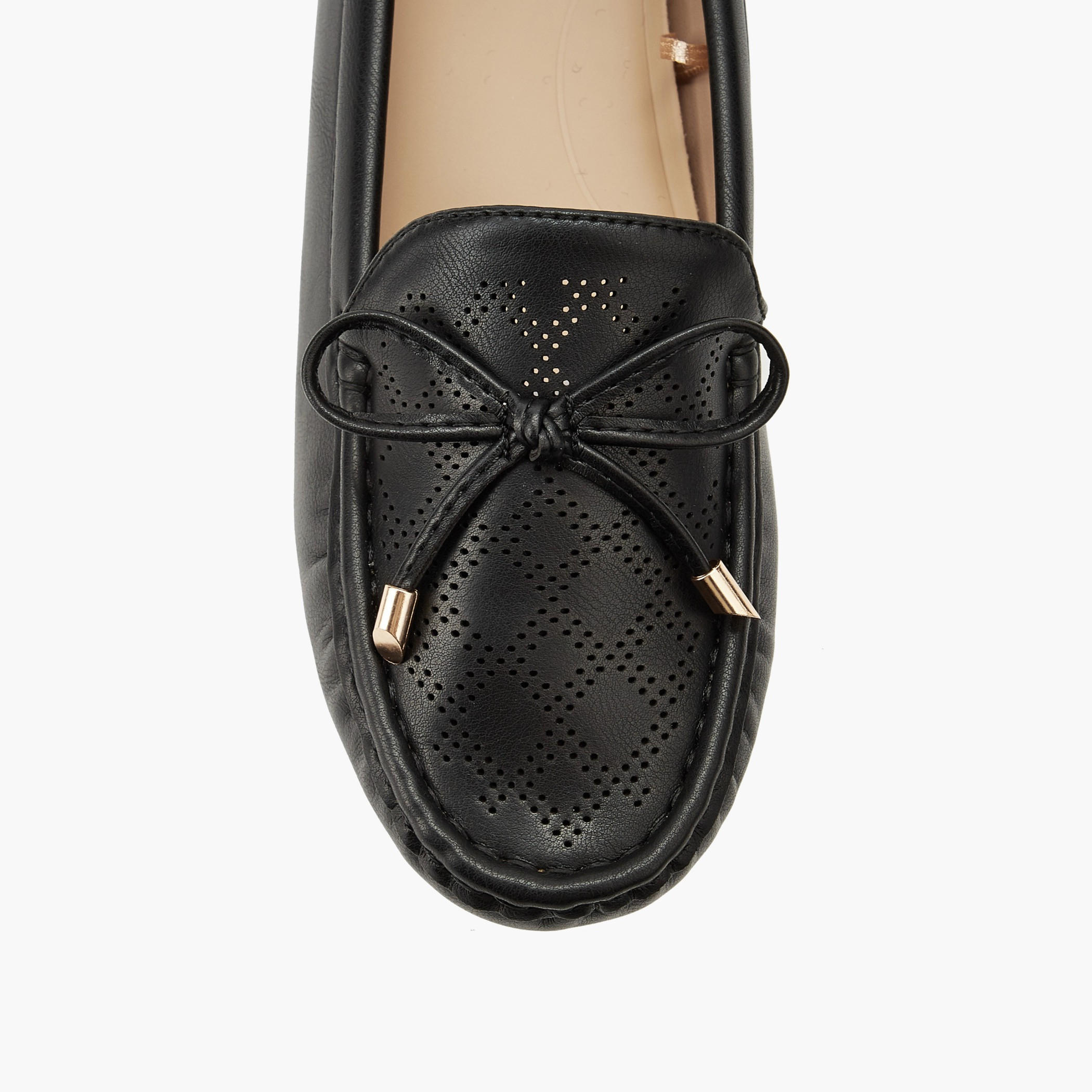 Le Confort Women Perforated Design Slip-On Loafers-women-shoes-loafersandmoccasins-image-4