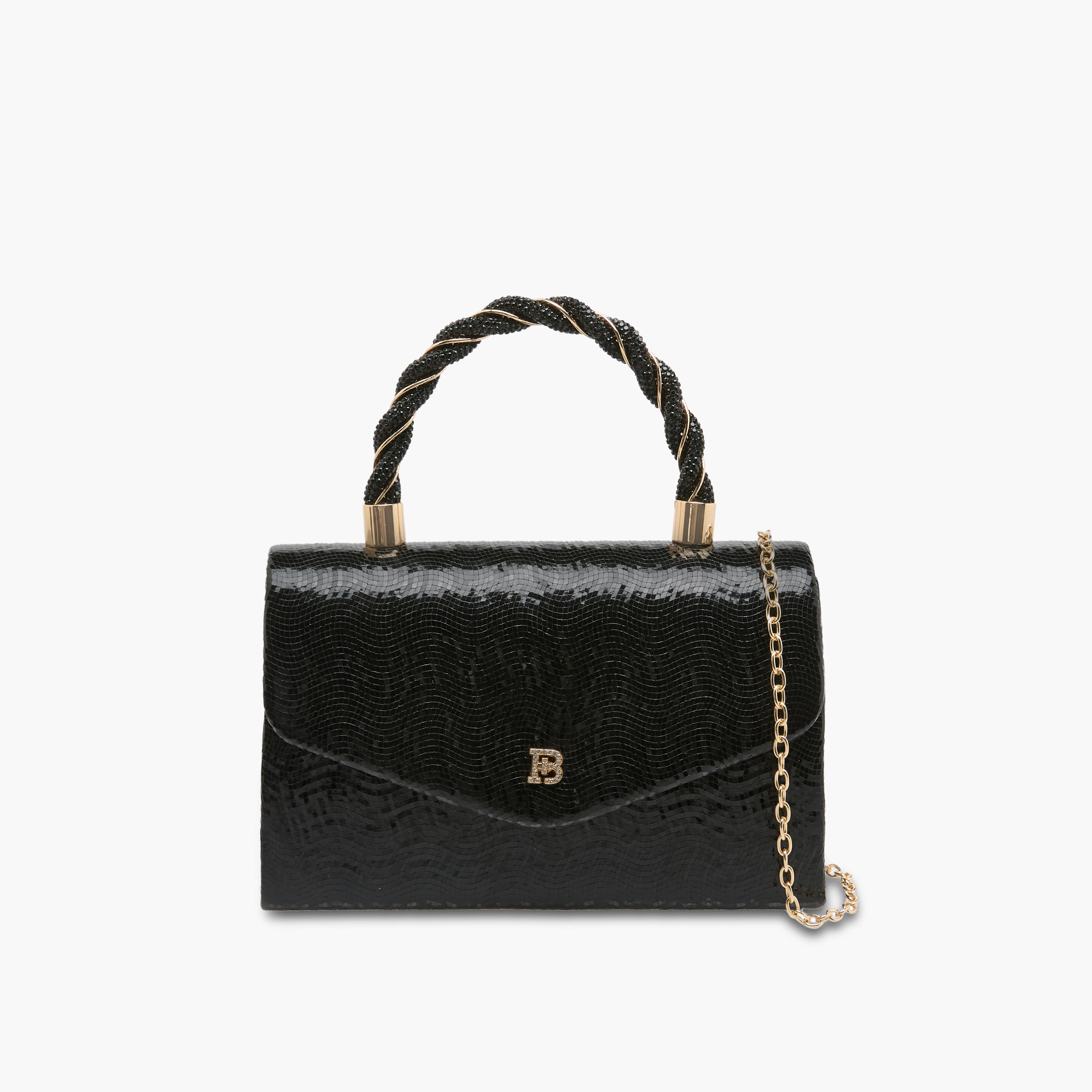 شنطة كروس بودي بارزة الملمس بحزام كتف قابل للفصل من فلورا بيلا-women-bagsandwallets-handbags-image-1