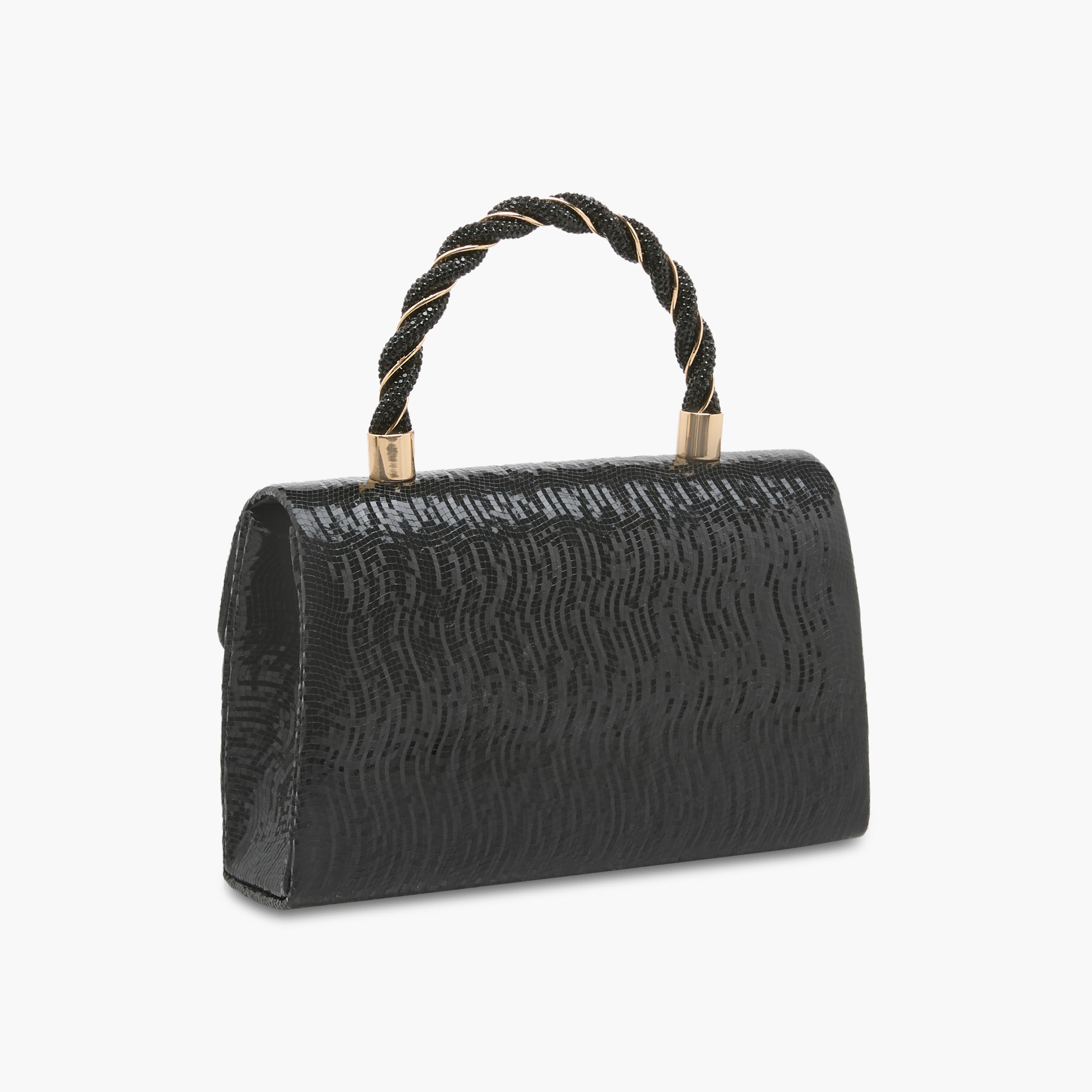 شنطة كروس بودي بارزة الملمس بحزام كتف قابل للفصل من فلورا بيلا-women-bagsandwallets-handbags-image-4