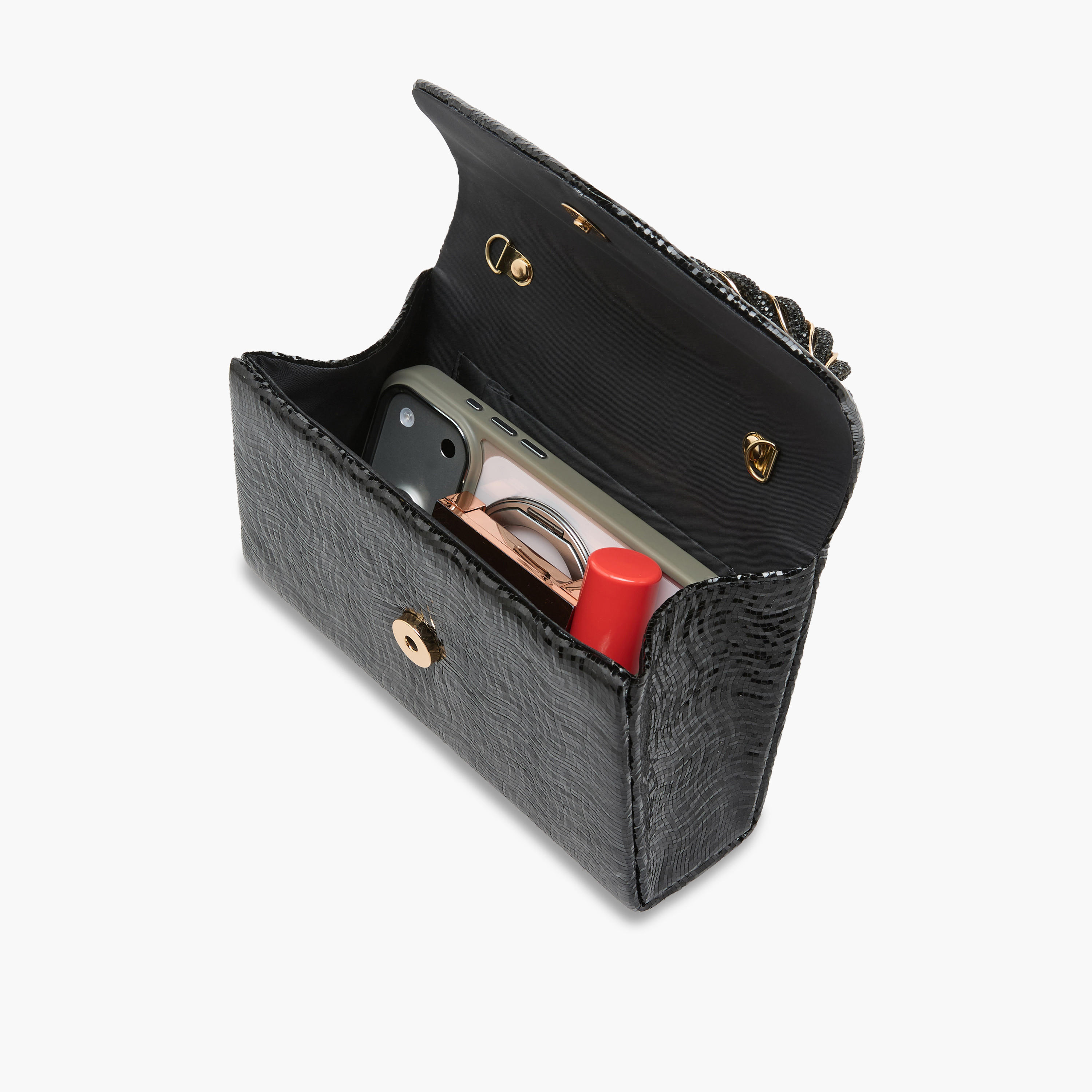 شنطة كروس بودي بارزة الملمس بحزام كتف قابل للفصل من فلورا بيلا-women-bagsandwallets-handbags-image-8