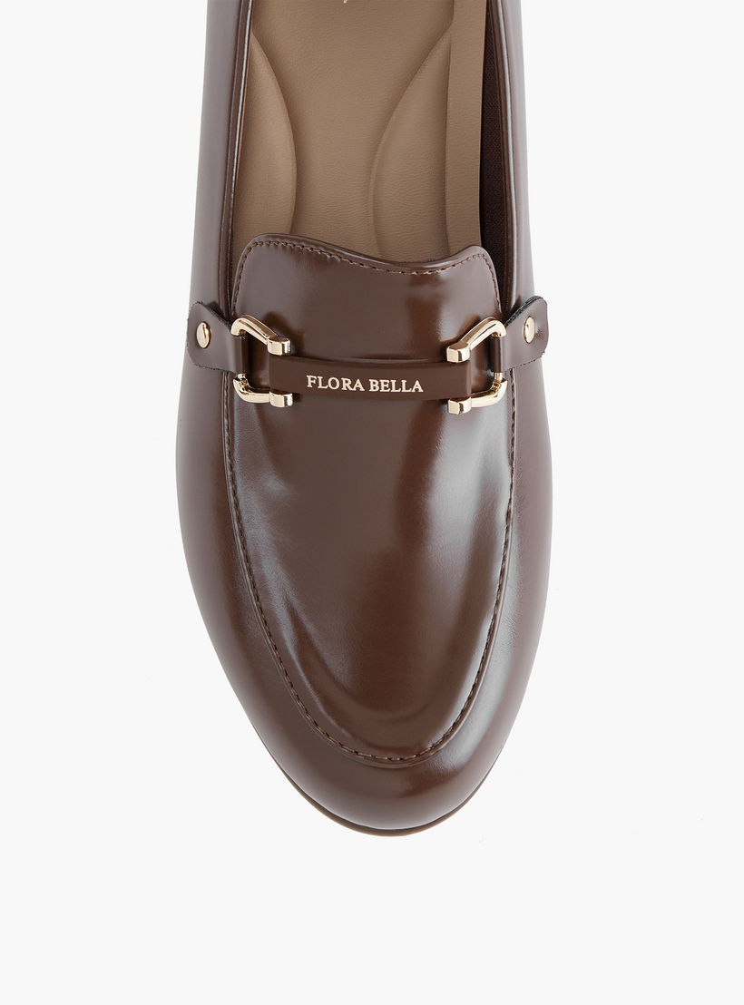 Flora Bella Snaffle Detail Slip-On Shoes with Block Heels-women-shoes-loafersandmoccasins-image-4