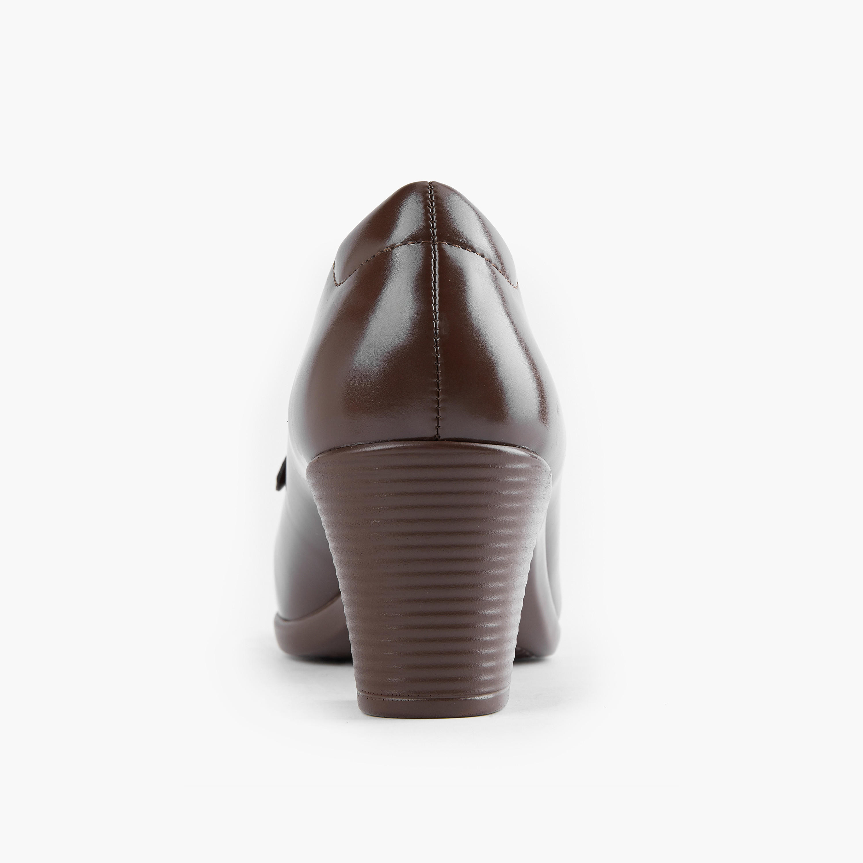 Flora Bella Snaffle Detail Slip-On Shoes with Block Heels-women-shoes-loafersandmoccasins-image-5