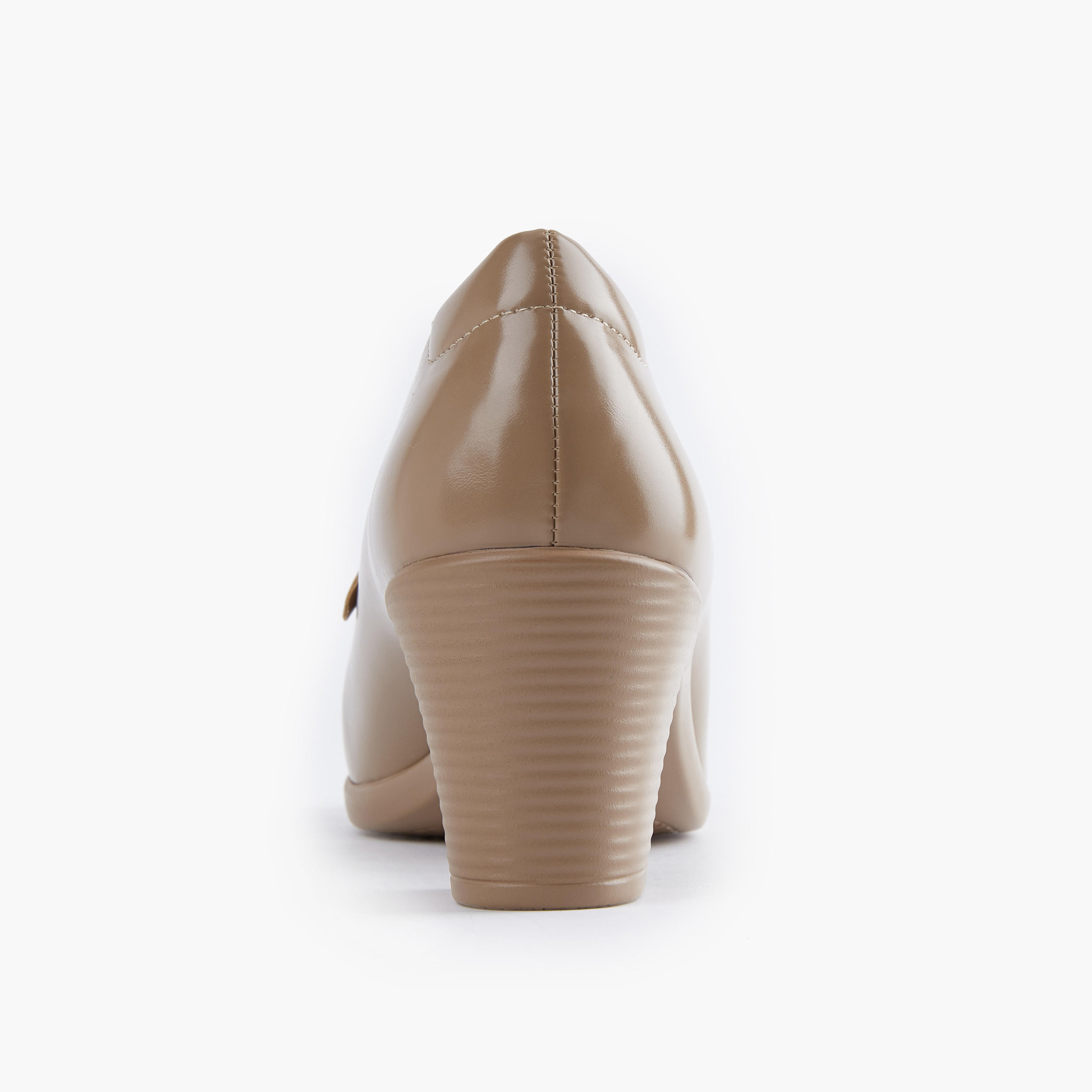 Flora Bella Snaffle Detail Slip-On Shoes with Block Heels-women-shoes-loafersandmoccasins-image-5