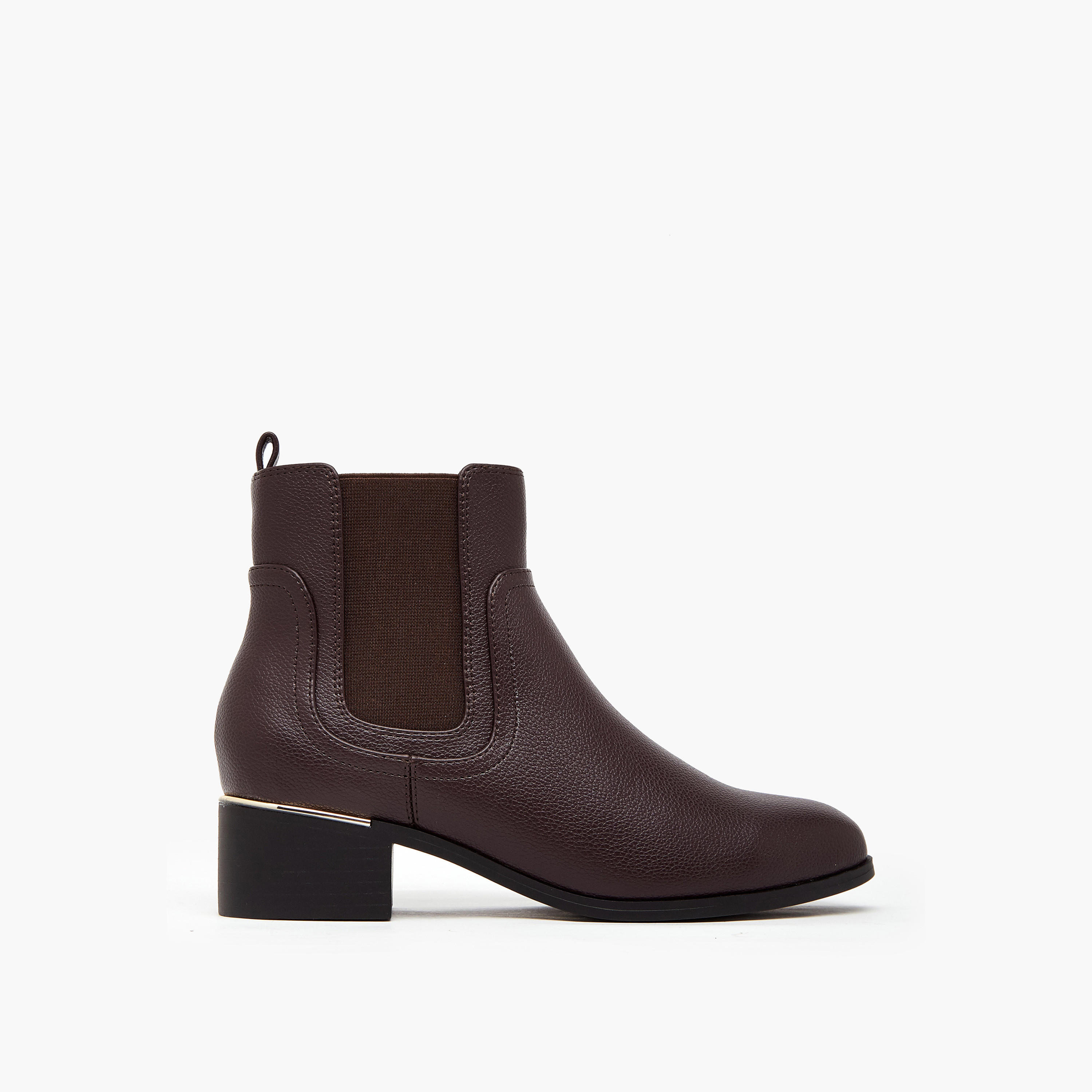 Flora Bella Solid Chelsea Ankle Boots with Block Heels-women-shoes-boots-image-3