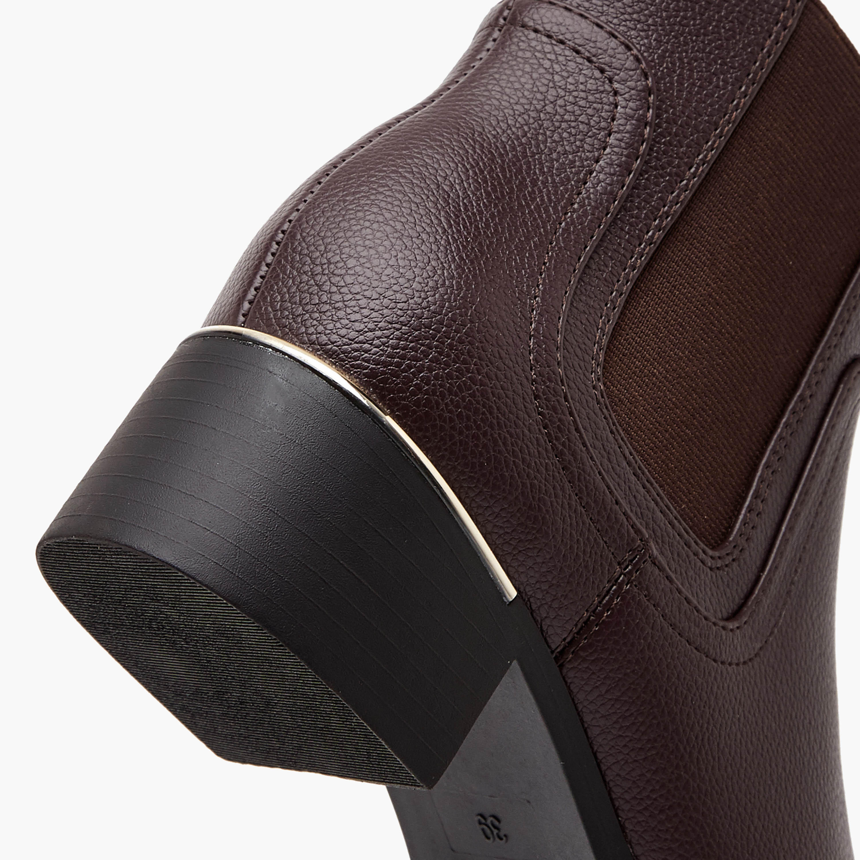 Flora Bella Solid Chelsea Ankle Boots with Block Heels-women-shoes-boots-image-5