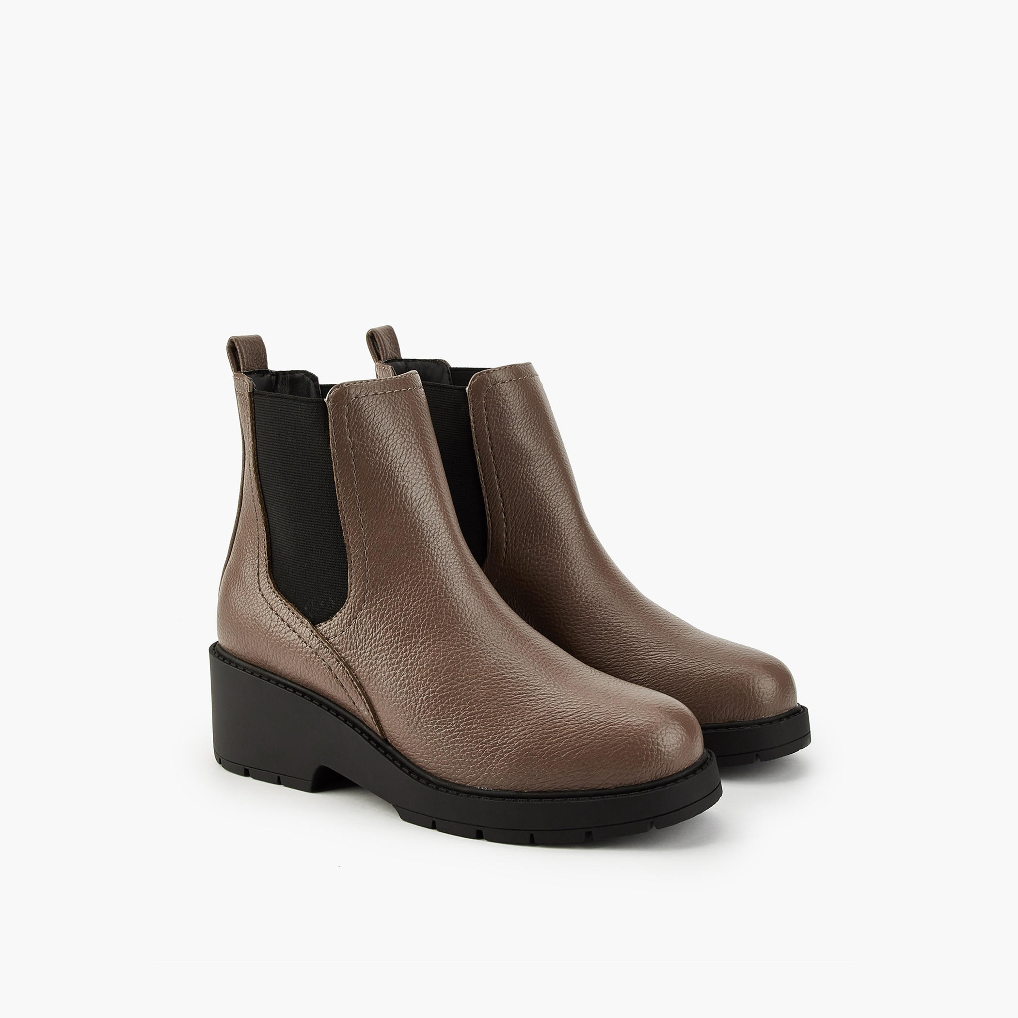 Flora Bella Women's Elastic Panel Slip-On Ankle Boots-women-shoes-boots-image-1