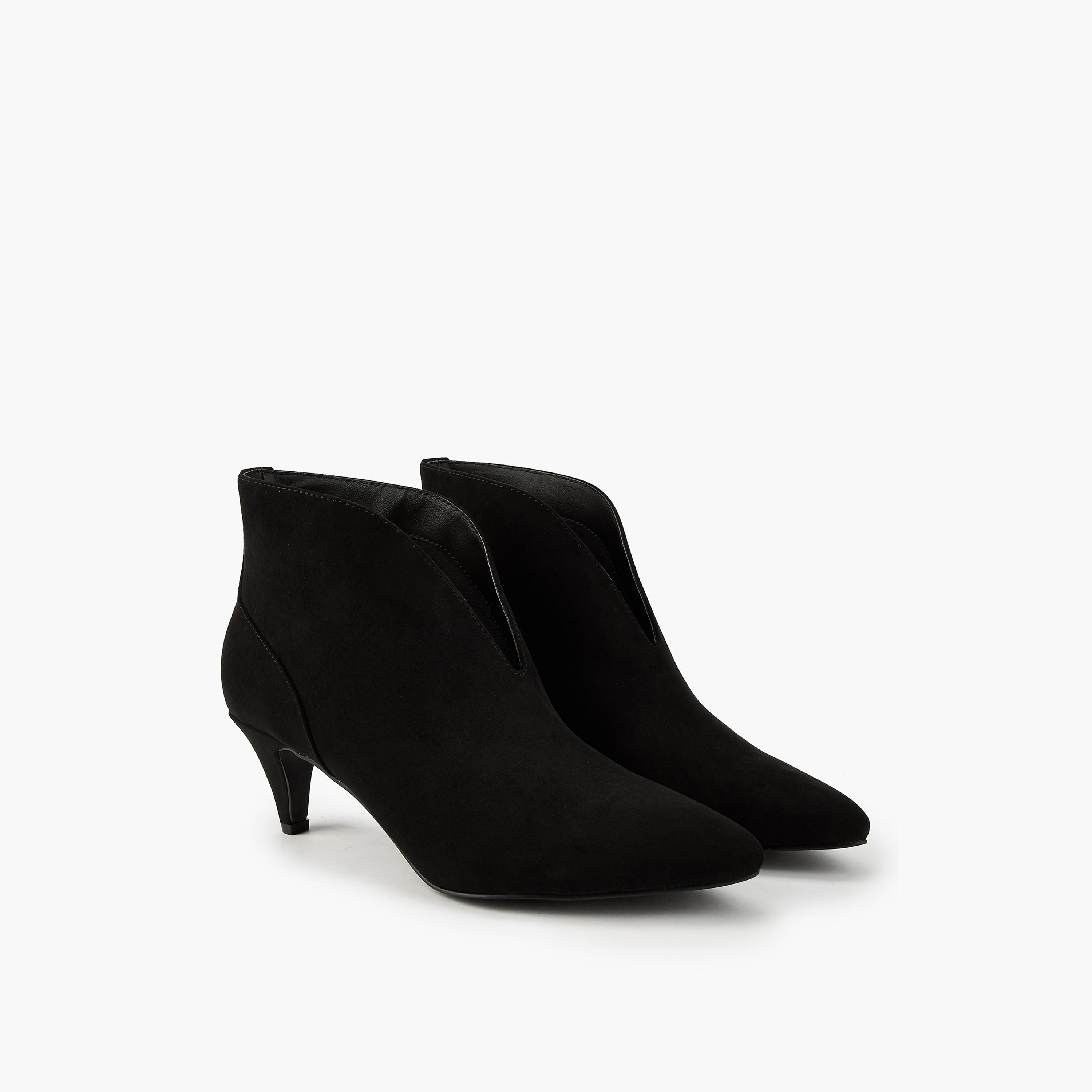 Flora Bella Women's Cone Heel Slip-On Ankle Boots-women-shoes-boots-image-1