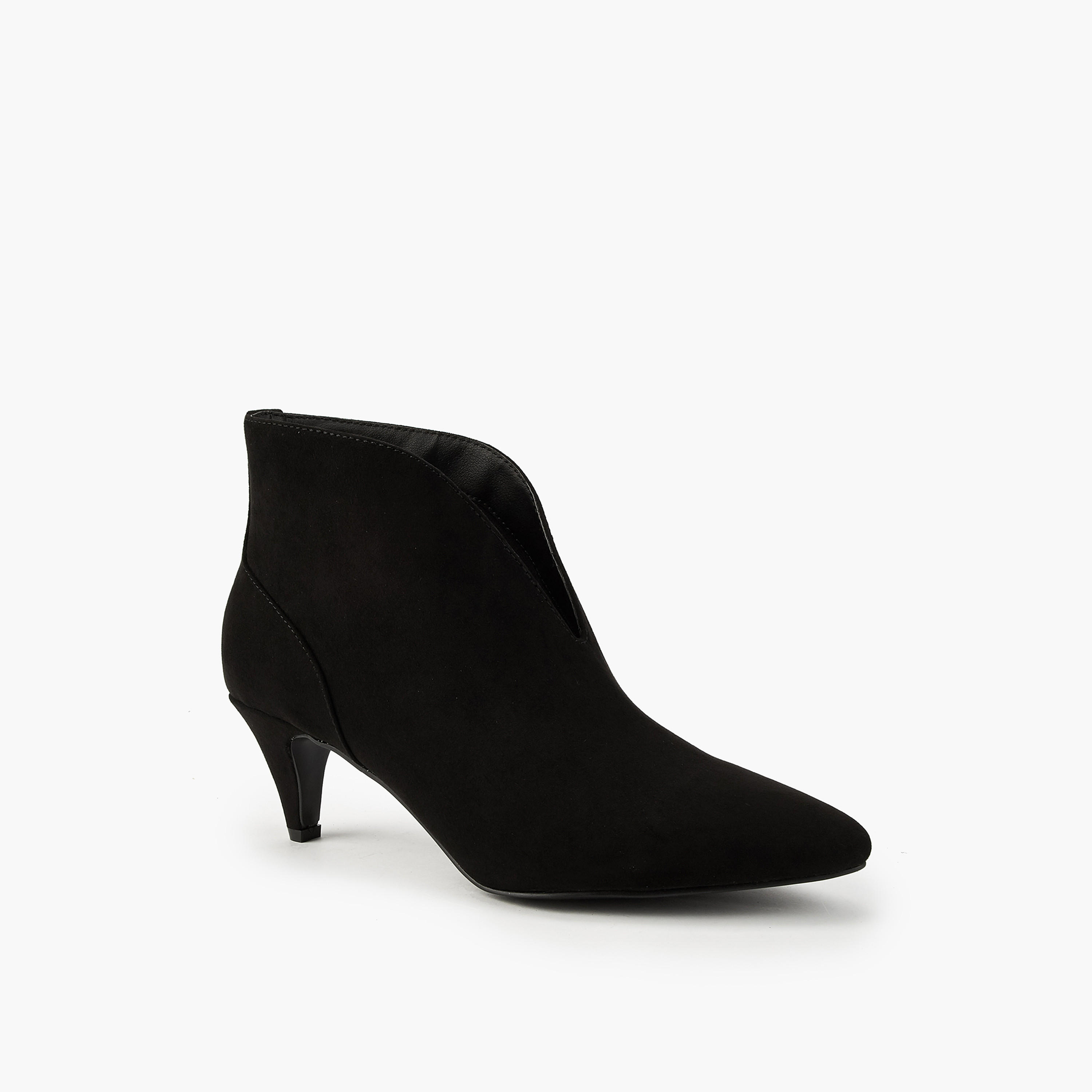 Flora Bella Women's Cone Heel Slip-On Ankle Boots-women-shoes-boots-image-3