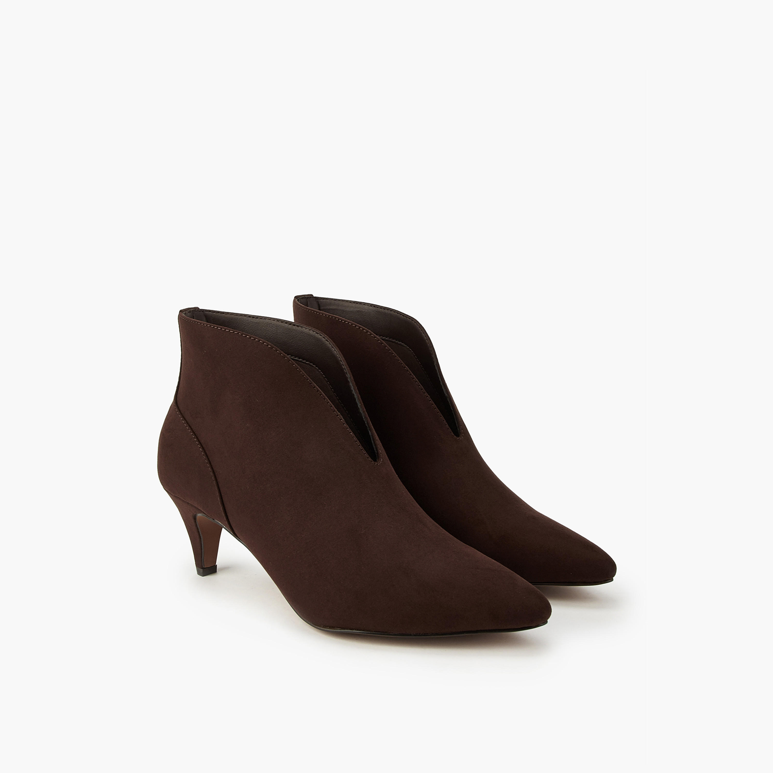 Flora Bella Women's Cone Heel Slip-On Ankle Boots-women-shoes-boots-image-1