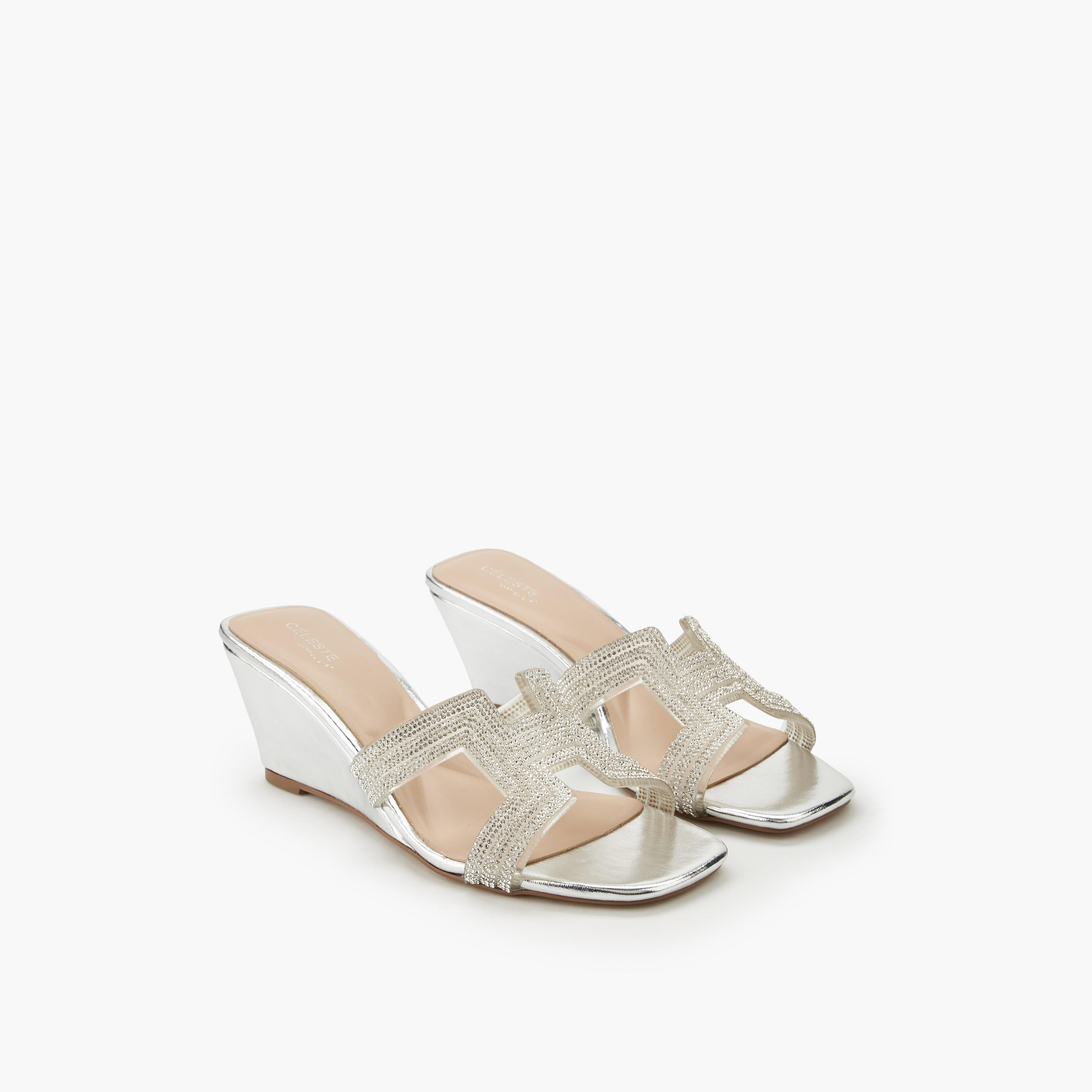 Celeste Women Embellished Wedge Heel Sandals-women-shoes-sandals-heeled-image-1