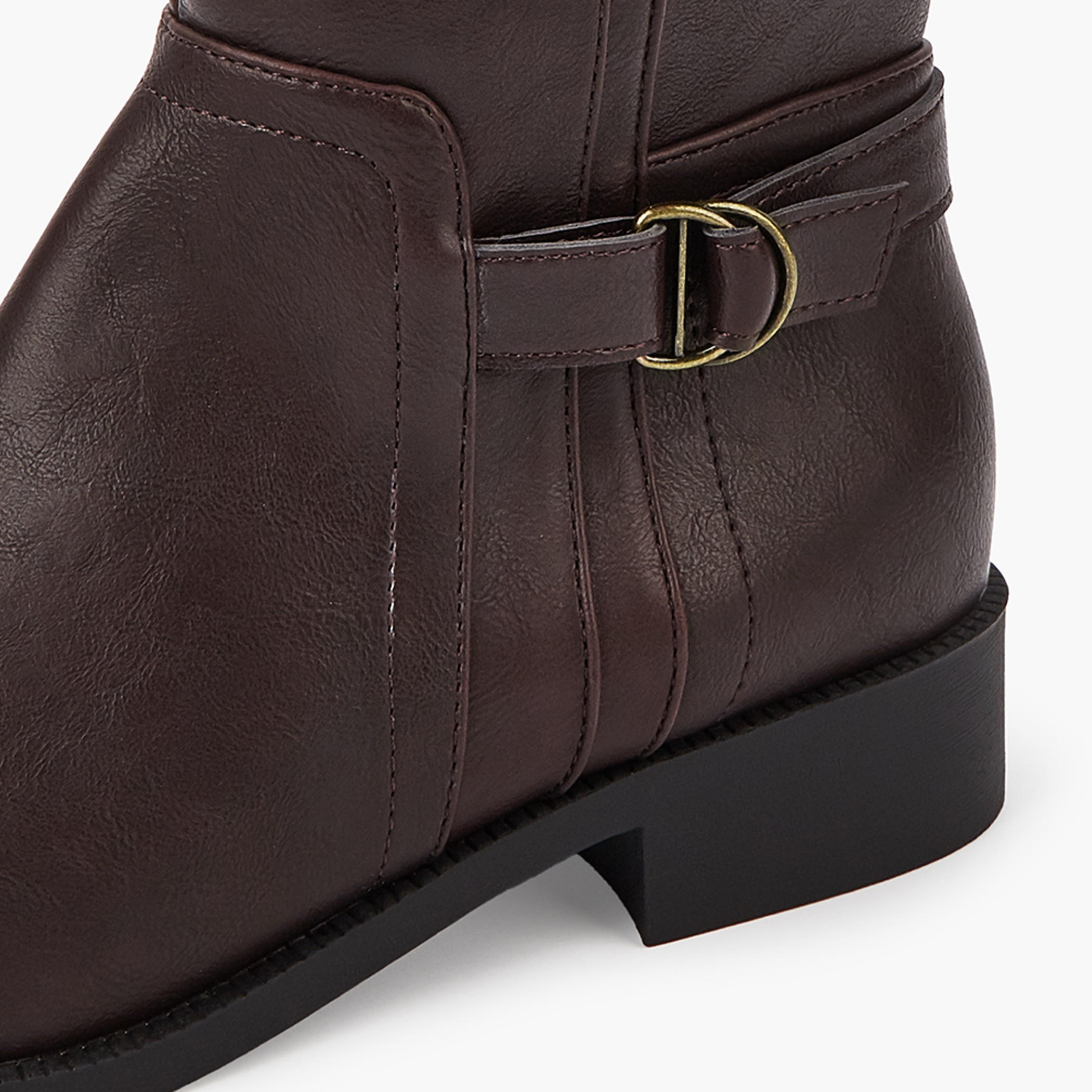 Flora Bella Buckle Detail High Shaft Boots with Zip Closure-women-shoes-boots-image-5
