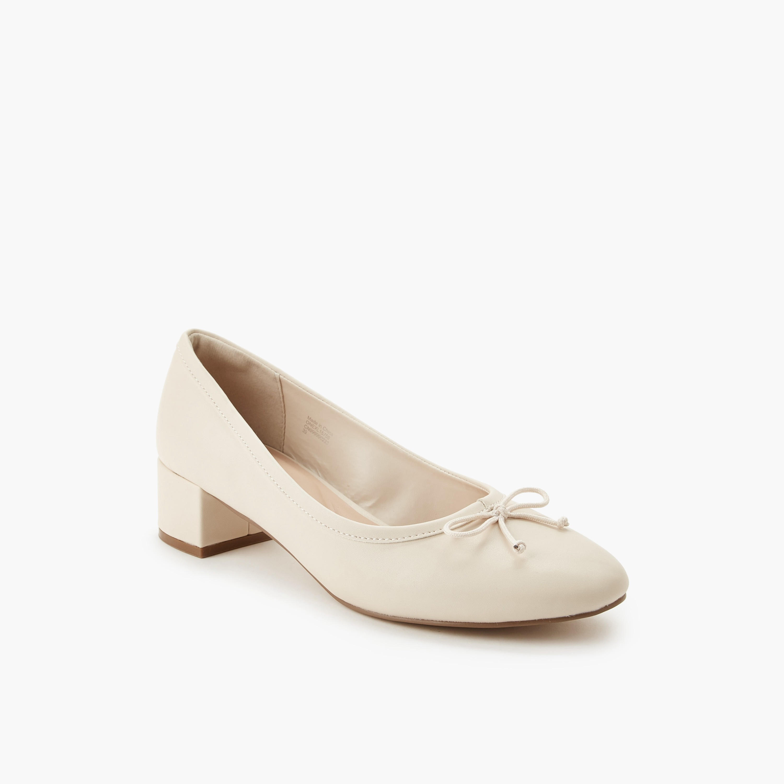 Celeste Women Bow Detail Block Heel Pumps-women-shoes-heels-image-2