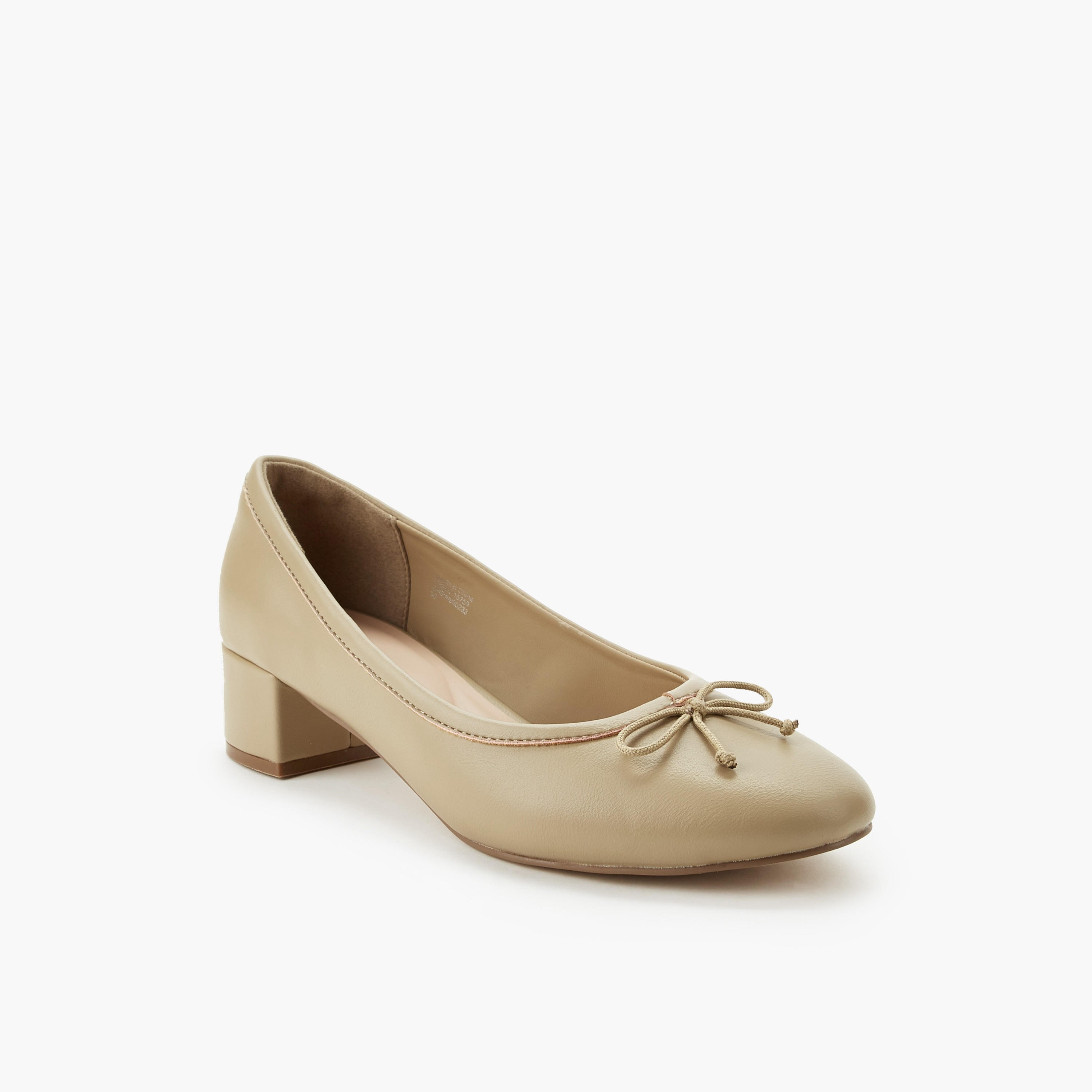 Celeste Women Bow Detail Block Heel Pumps-women-shoes-heels-image-2