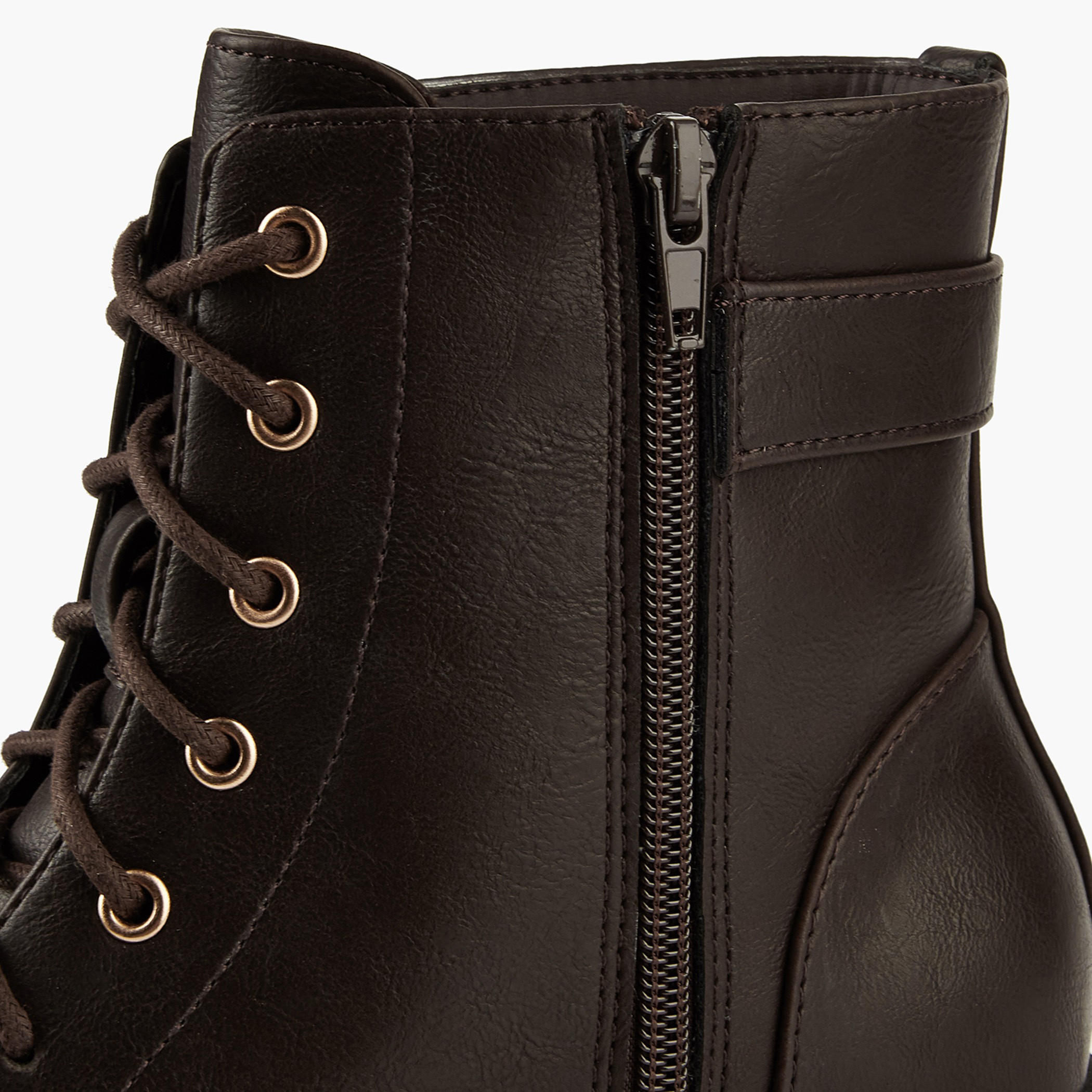 Flora Bella Solid Ankle Boots with Zip Closure-women-shoes-boots-image-6