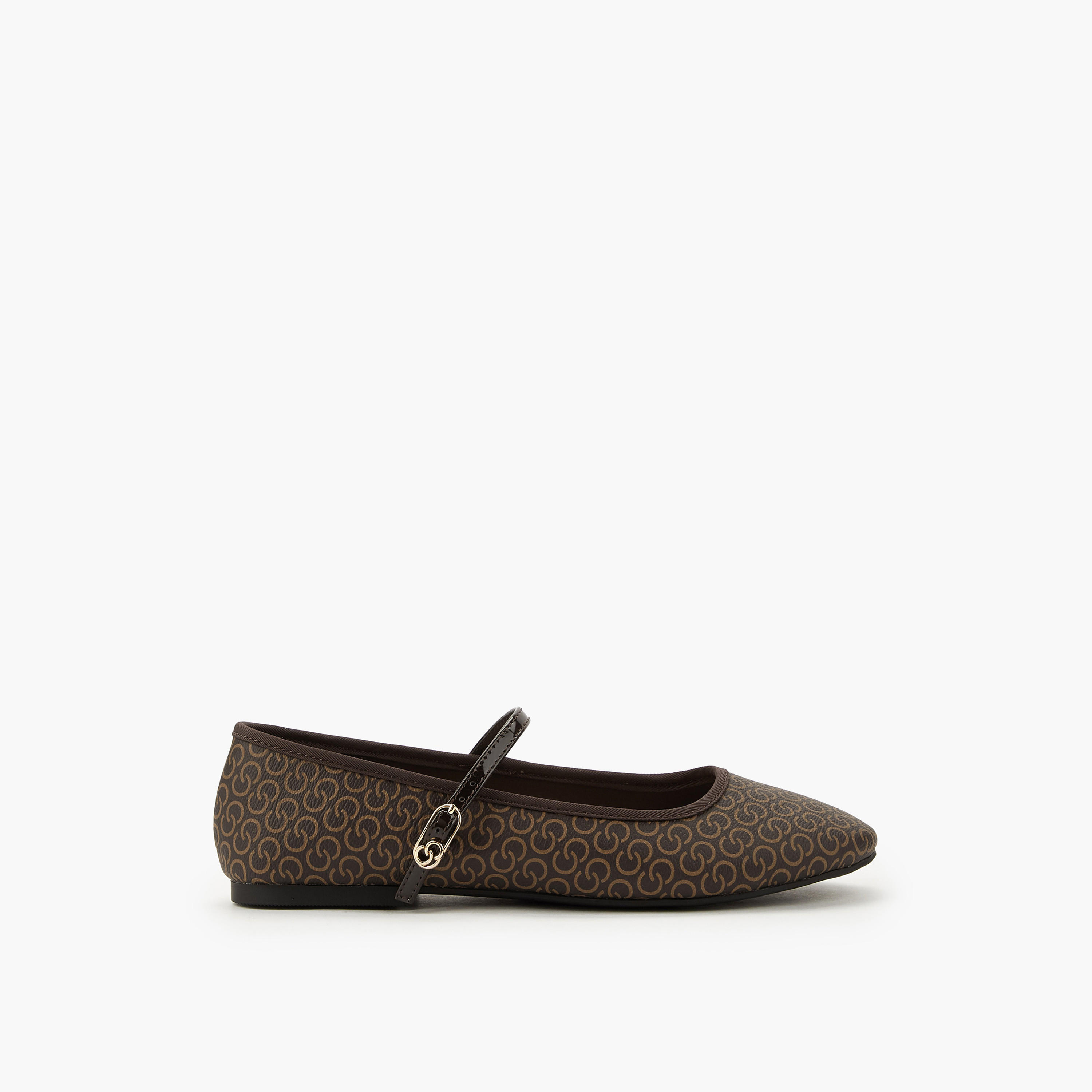 Celeste Women Monogram Print Ballerina Shoes-women-shoes-ballerinas-image-2