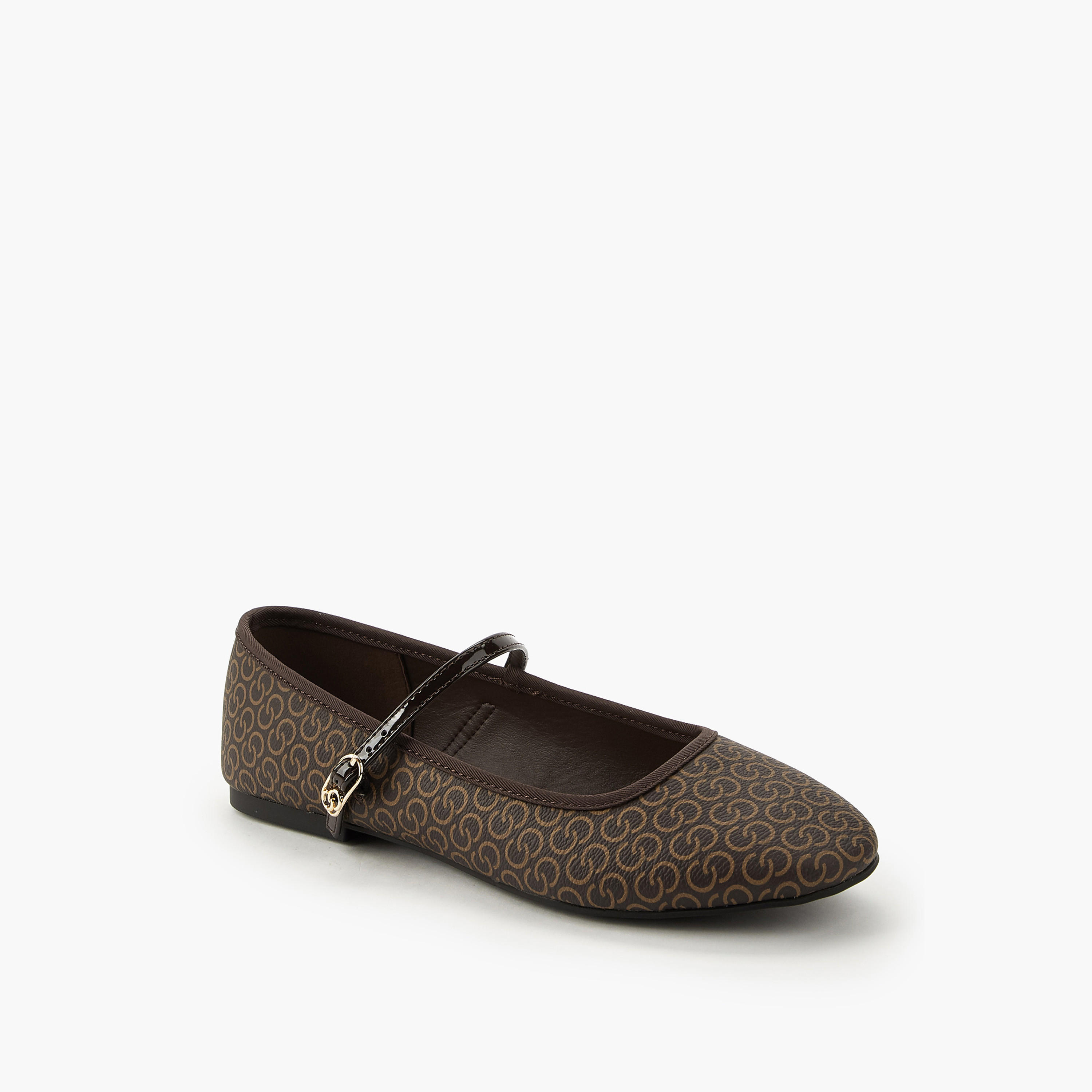 Celeste Women Monogram Print Ballerina Shoes-women-shoes-ballerinas-image-3