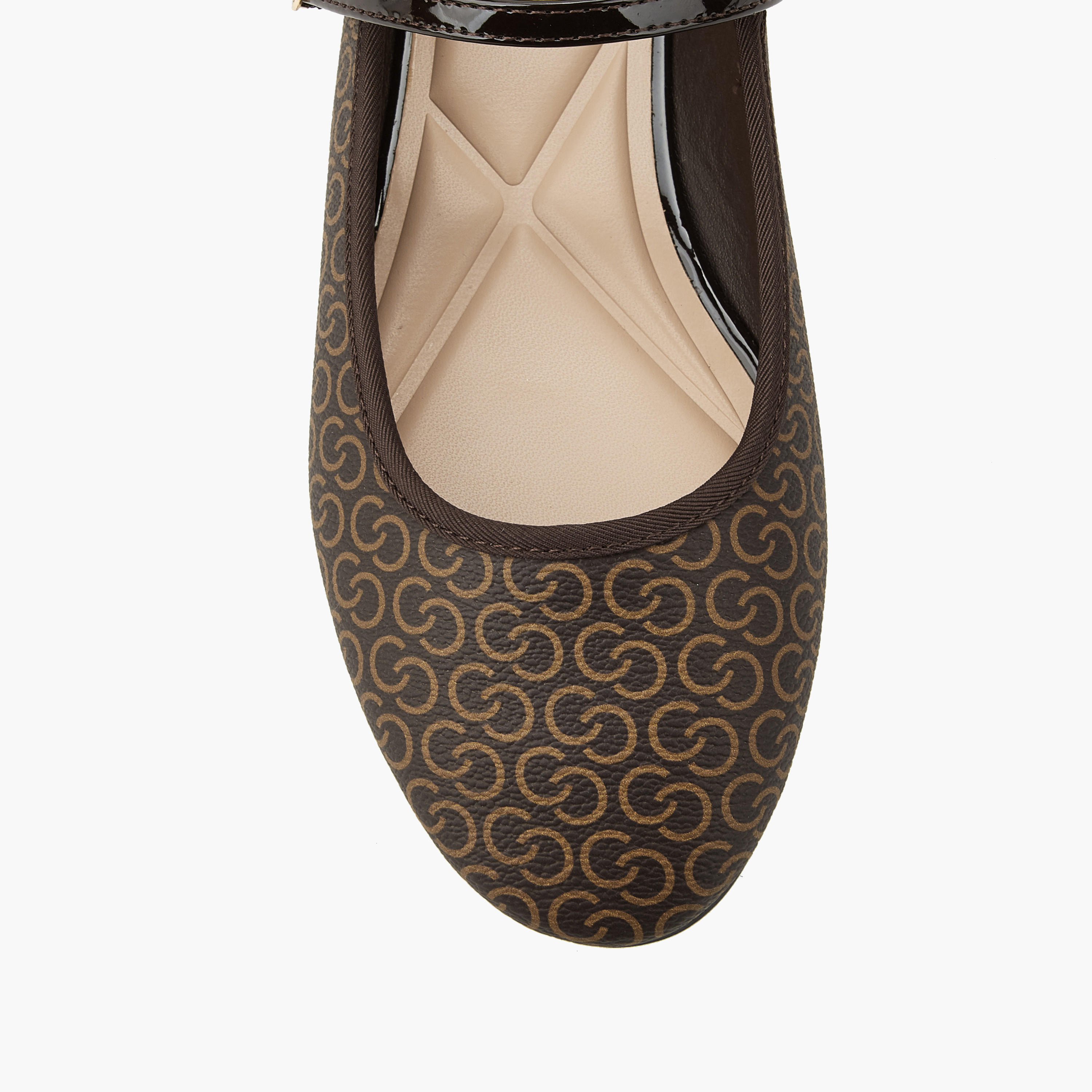 Celeste Women Monogram Print Ballerina Shoes-women-shoes-ballerinas-image-4