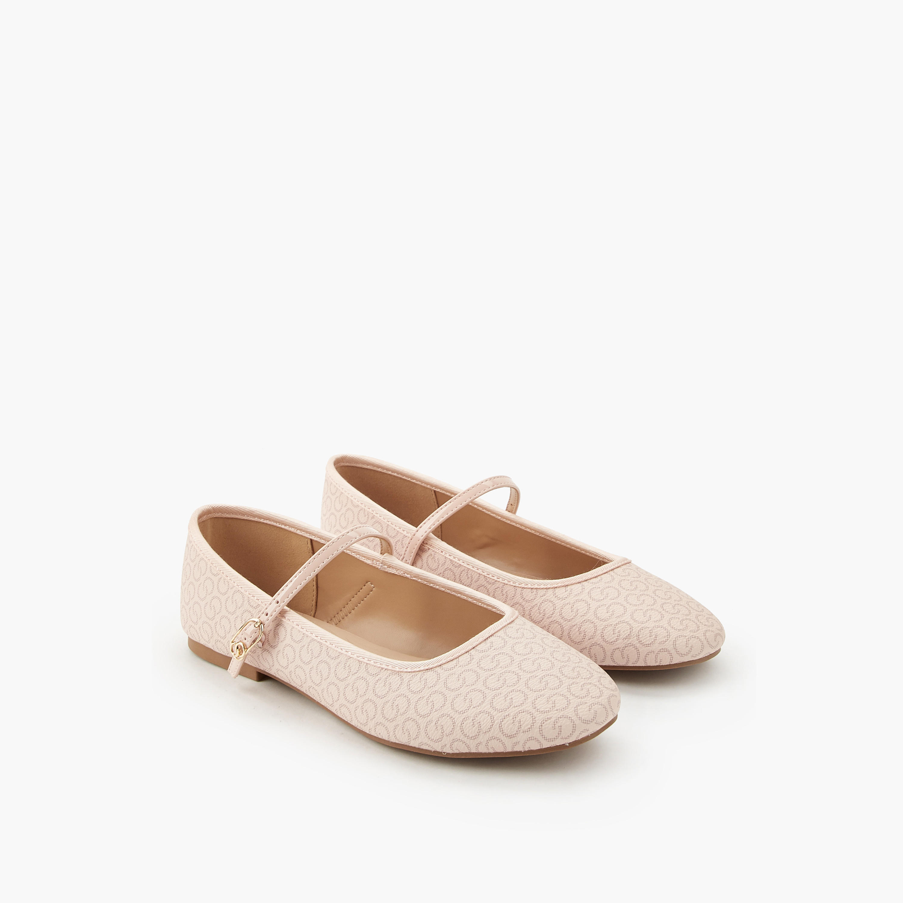 Celeste Women Monogram Print Ballerina Shoes-women-shoes-ballerinas-image-1