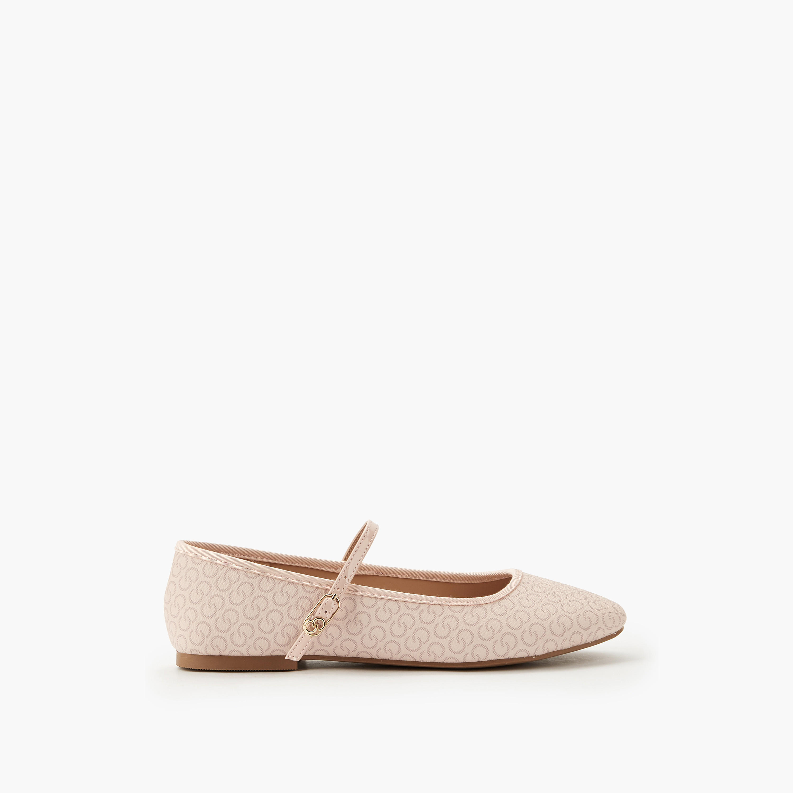 Celeste Women Monogram Print Ballerina Shoes-women-shoes-ballerinas-image-2