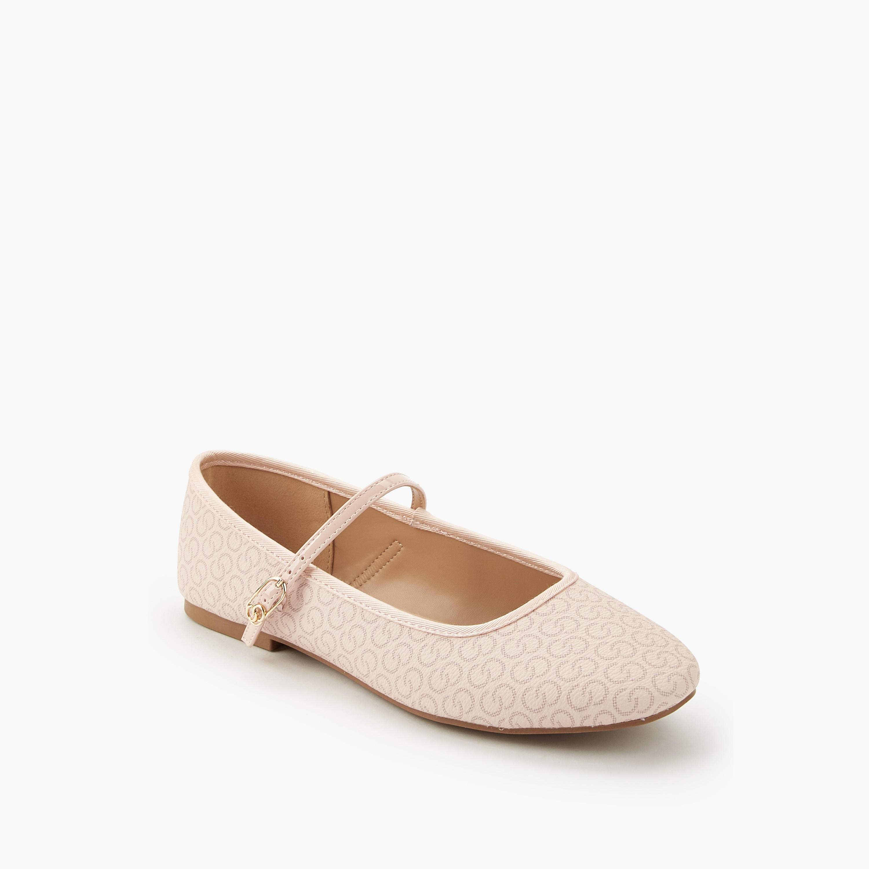 Celeste Women Monogram Print Ballerina Shoes-women-shoes-ballerinas-image-3